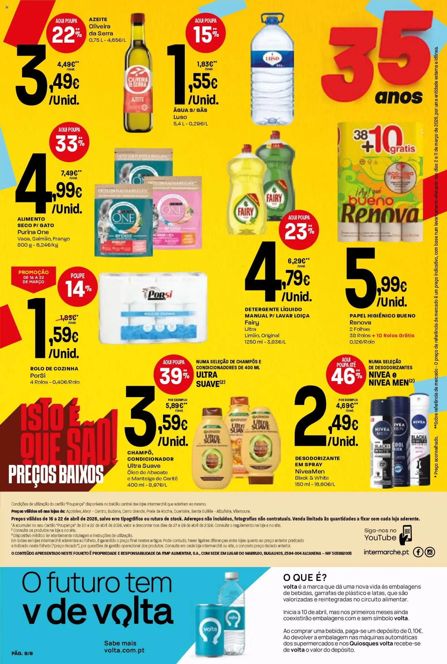 Intermarché Folheto Mini │ válido de 16.04.2026 | Página: 8 | Produtos: Agua, Desodorizante, Base, Abacate