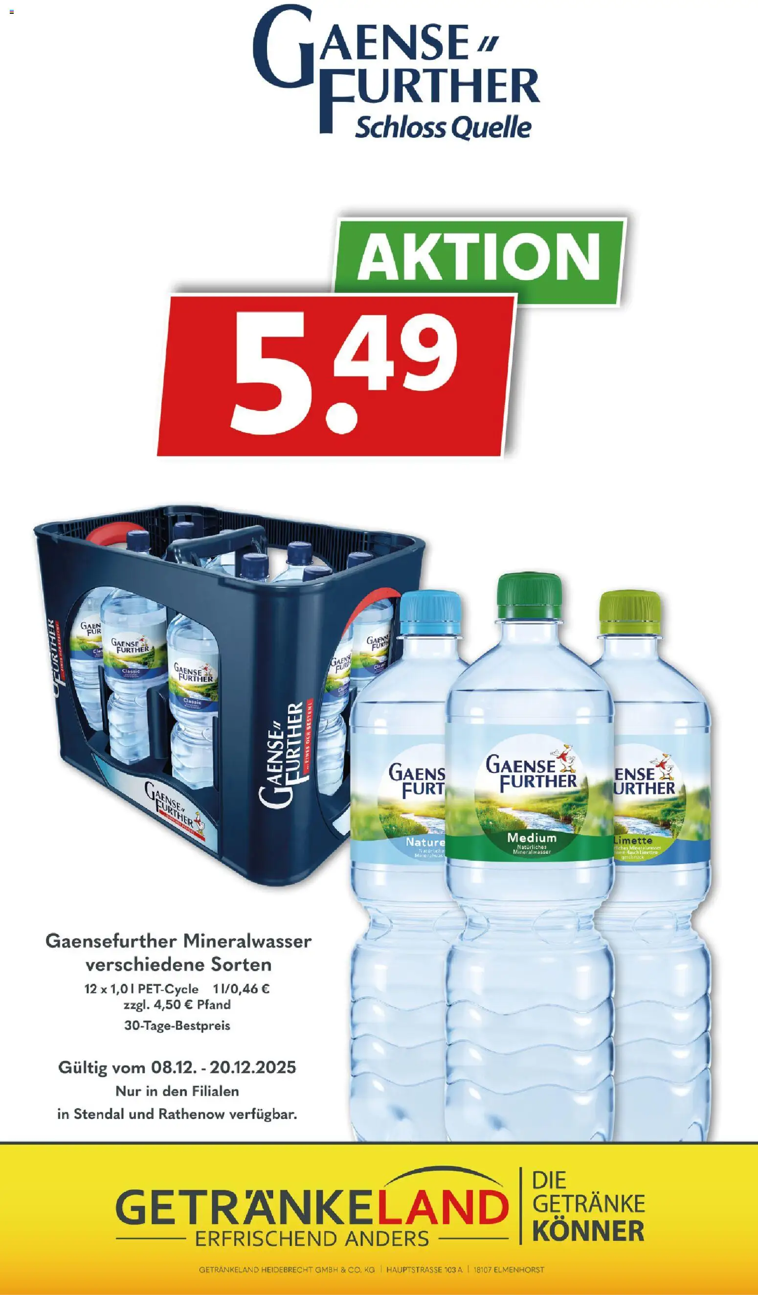 Getränkeland Berlin - Brandenburg – gültig ab 08.12.2025 | Seite: 12 | Produkte: Limetten, Mineralwasser, Limette