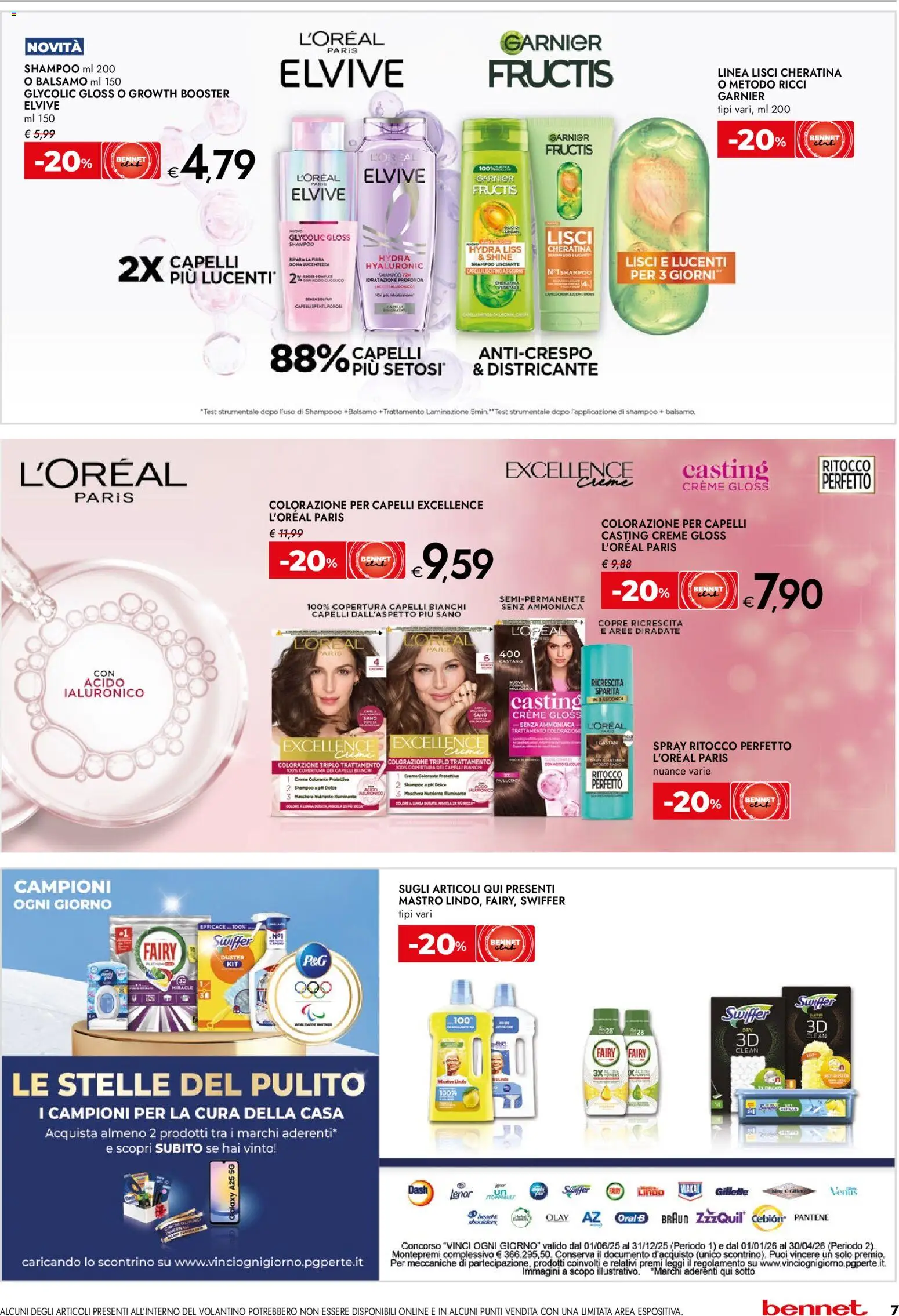 Volantino bennet del 24.11.2025 | Pagina: 7 | Prodotti: Shampoo, Balsamo, Maschera