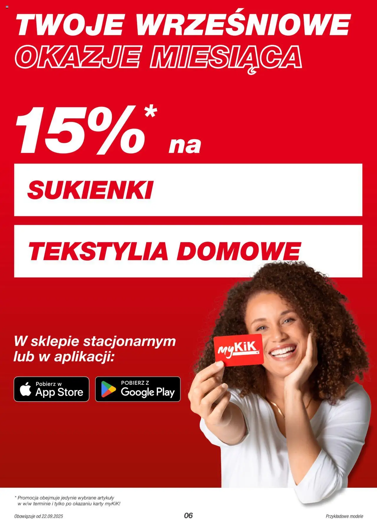 Kik Gazetka od 22.09.2025 | Strona: 6 | Produkty: Tekstylia
