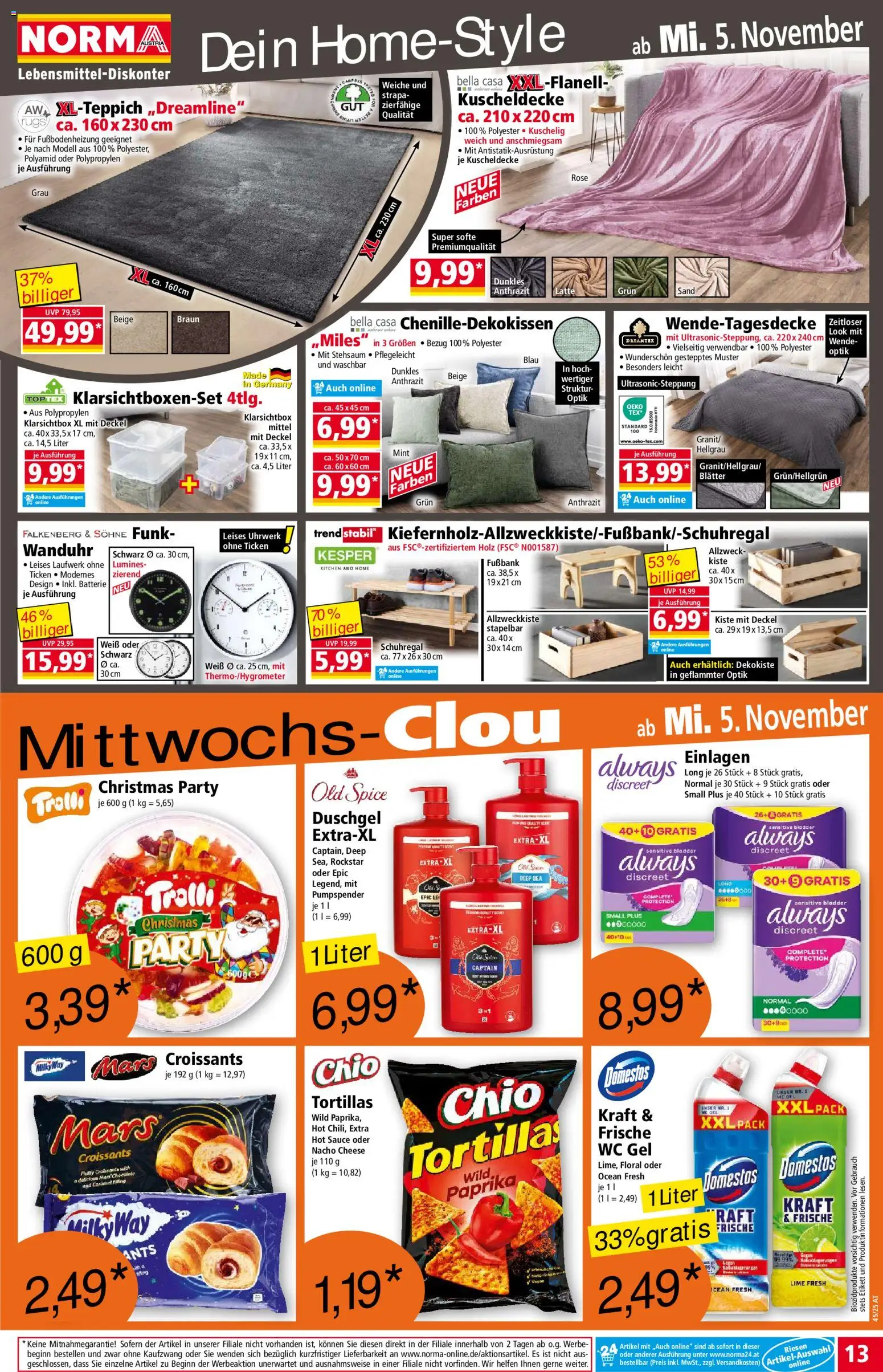Norma Flugblatt gültig ab 03.11.2025 | Seite: 14 | Produkte: Batterie, Duschgel