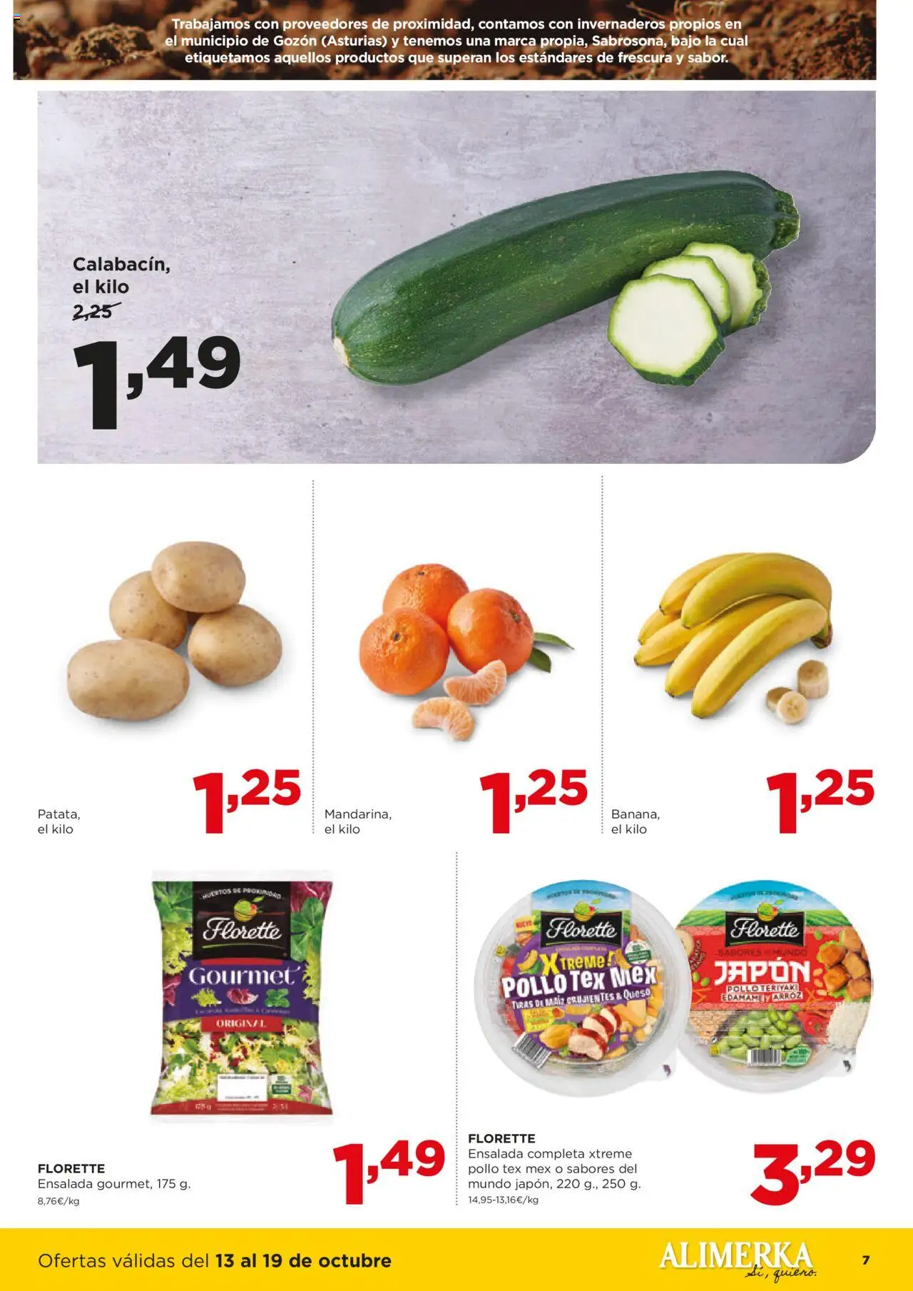 Alimerka folleto Castilla y León │ válido desde el 13.10.2025 | Página: 7 | Productos: Queso, Ensalada