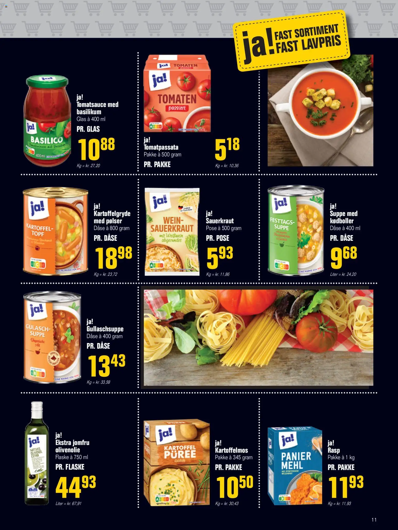 Otto Duborg tilbudsavis – gyldig fra 27.11.2025 | Side: 10 | Produkter: Pølser, Suppe, Olivenolie, Basilikum