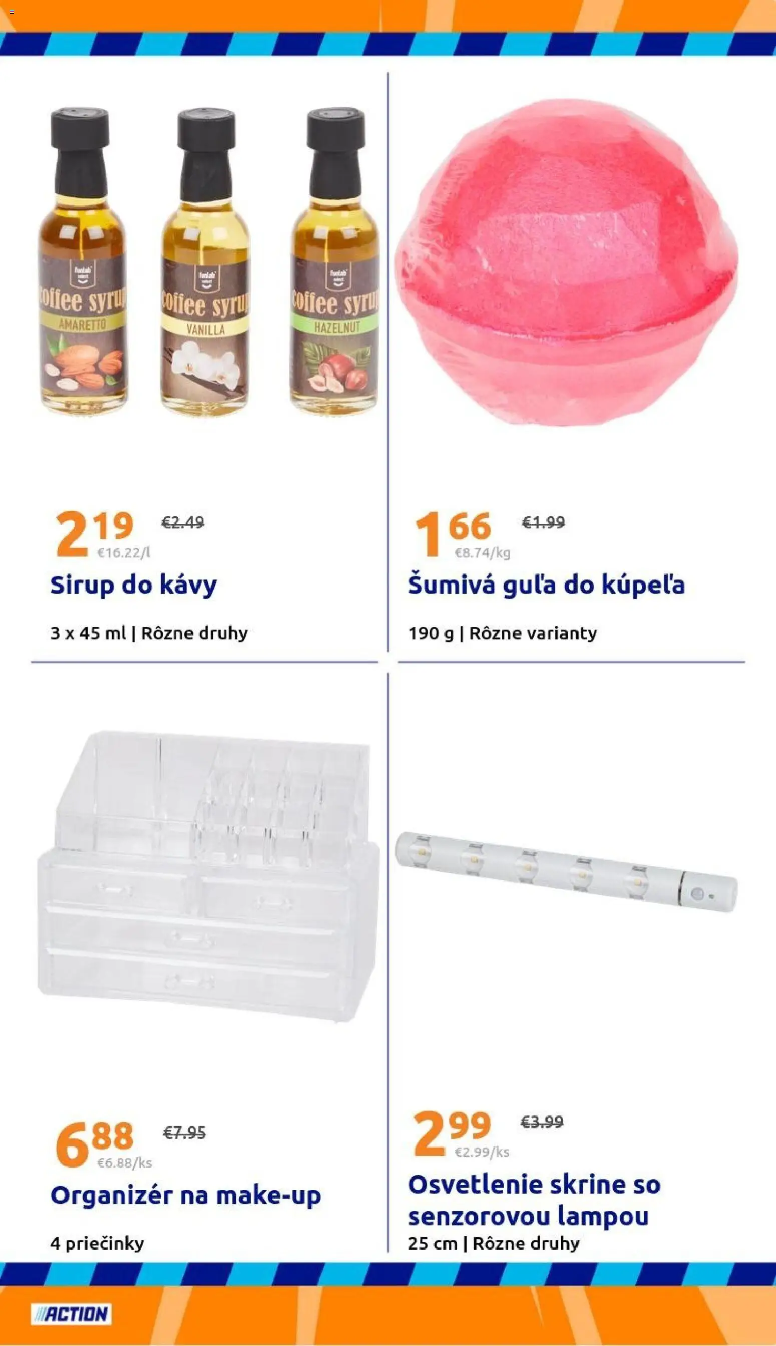 Nové Action akcie – leták je platný od 14.01.2026 | Strana: 23 | Produkty: Organizér, Osvetlenie