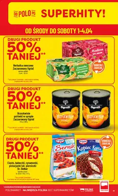Pogląd oferty "POLOmarket gazetka" - ważna od 01.04.2026 | Strona: 11 | Produkty: Limonka, Malina, Kopiec Kreta, Brzoskwinie