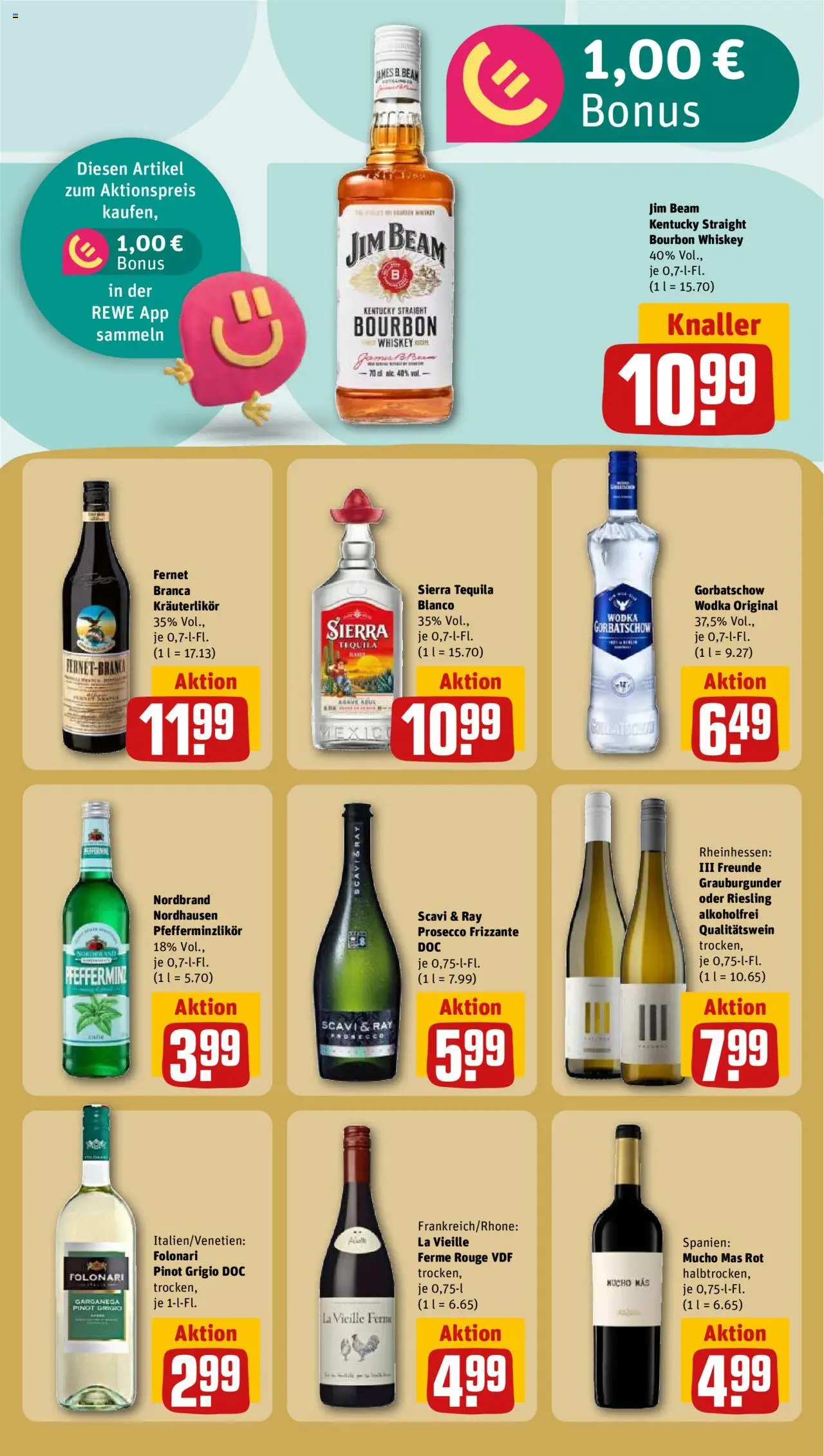 Rewe ihr Kaufpark Prospekt 	 – gültig ab 29.09.2025 | Seite: 21 | Produkte: Jim beam, Tequila, Bourbon, Wodka