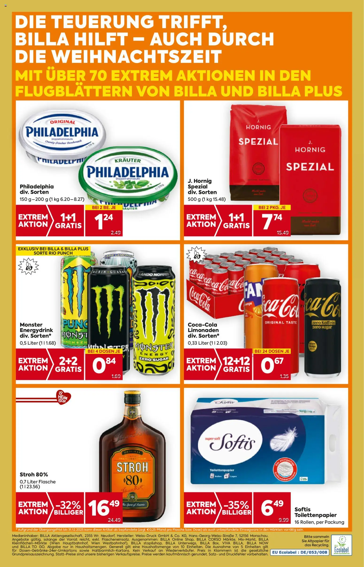 Billa AT akciós ujság - amely érvényes a következő dátumtól: 04.12.2025 | Oldal: 20