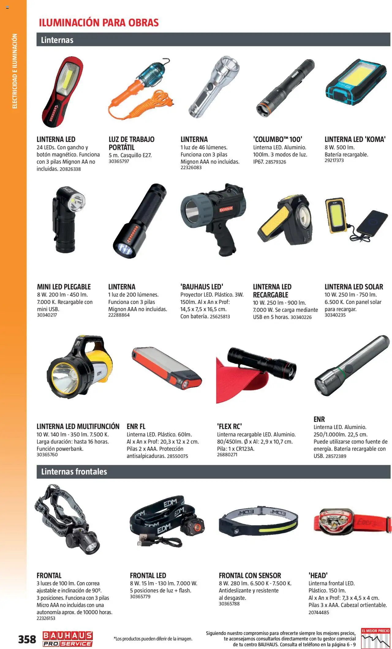 Bauhaus - ProService  │ válido desde el 24.02.2025 | Página: 358 | Productos: Té, Teléfono, USB, Batería
