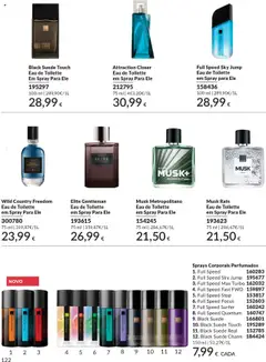 Pré-visualização Attraction Closer Eau de Toilette em Spray Para Ele, Eau de Toilette em Spray Para Ele 75 ml válido de 01.10.2025 | Página: 122 | Produtos: Eau de toilette