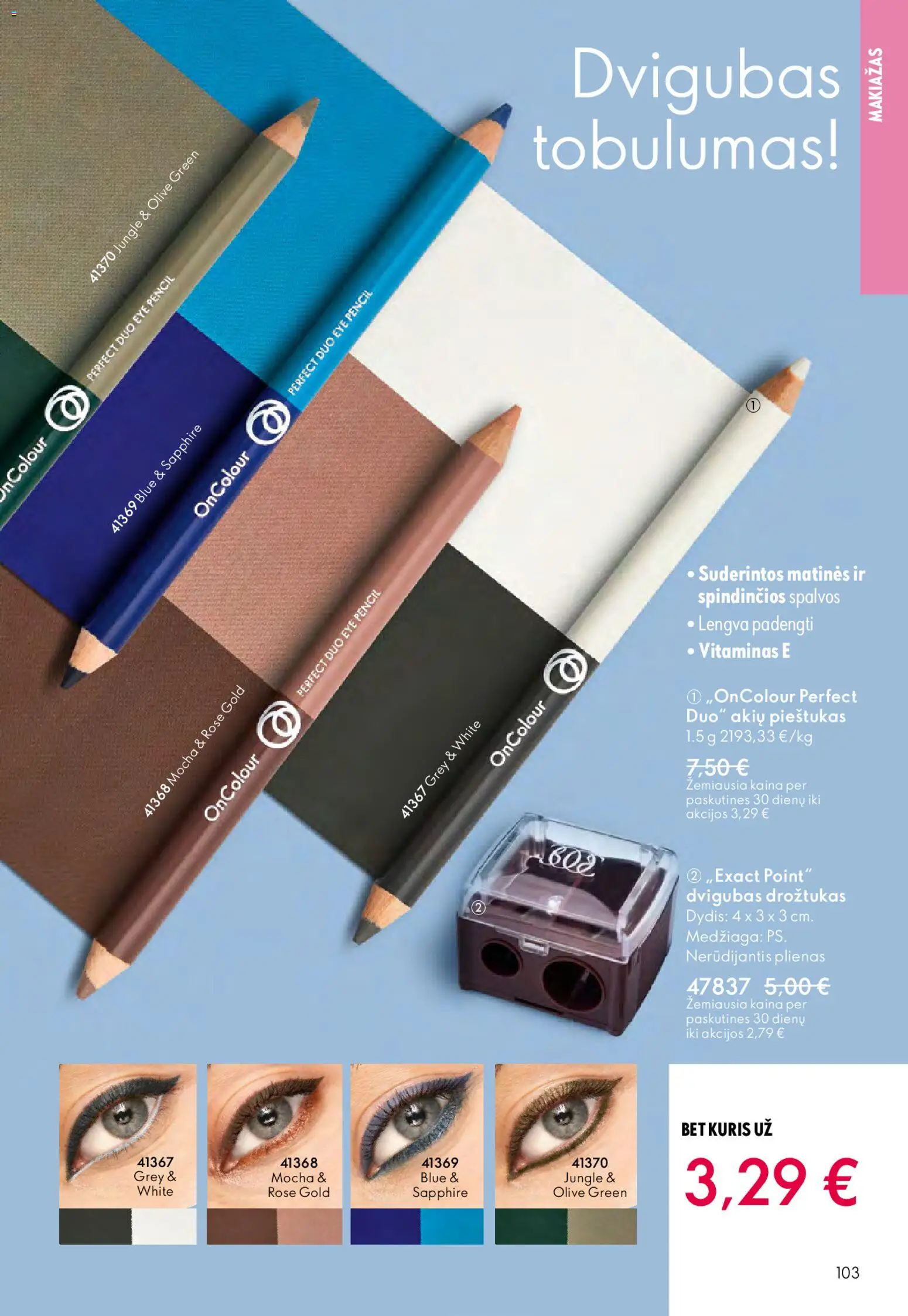 Oriflame akcijos nuo 01.04.2026 | Puslapis: 103 | Prekių: Drožtukas, Makiažas