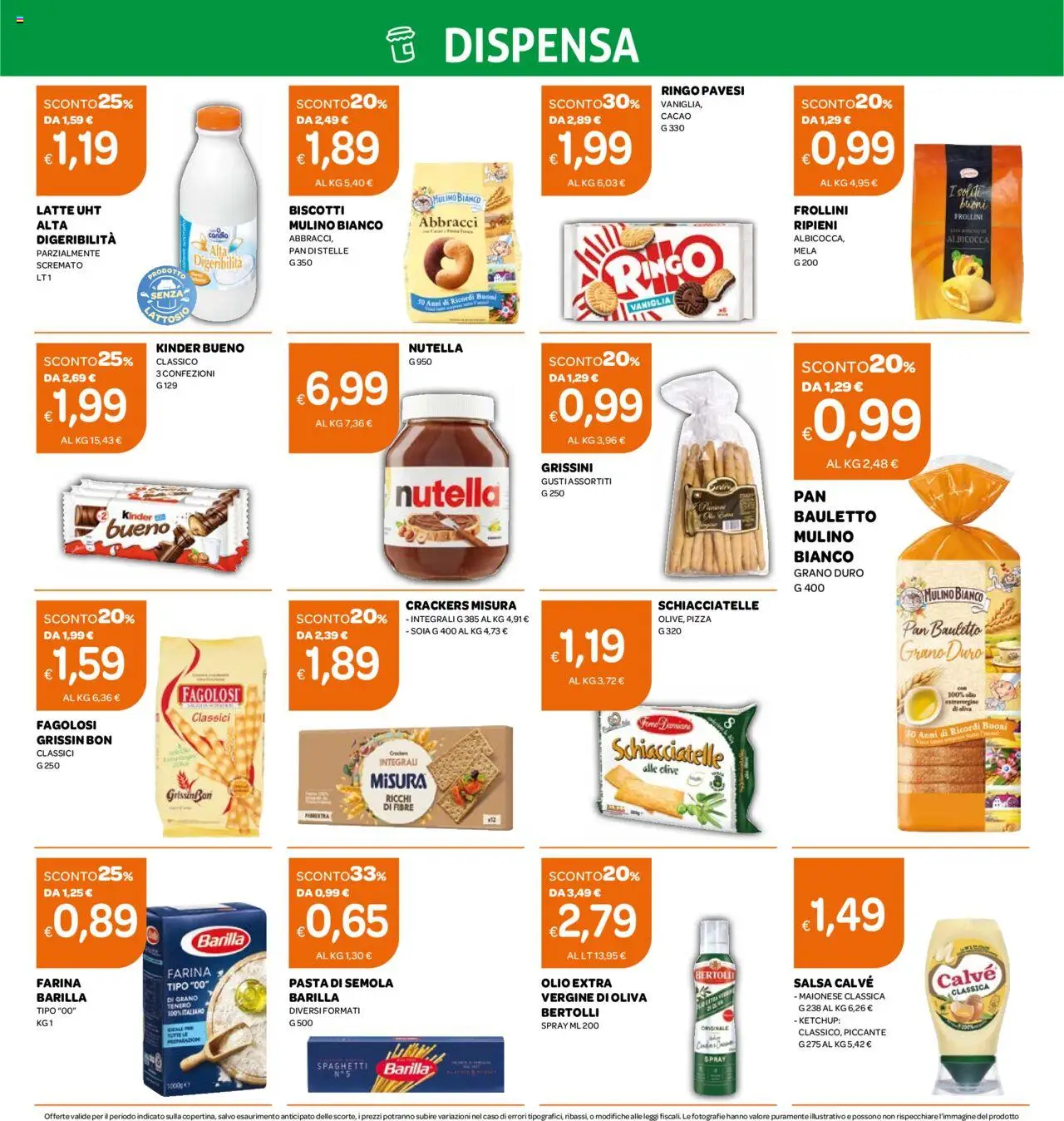 Volantino Ekom del 21.10.2025 | Pagina: 6 | Prodotti: Pizza, Maionese, Farina, Crackers