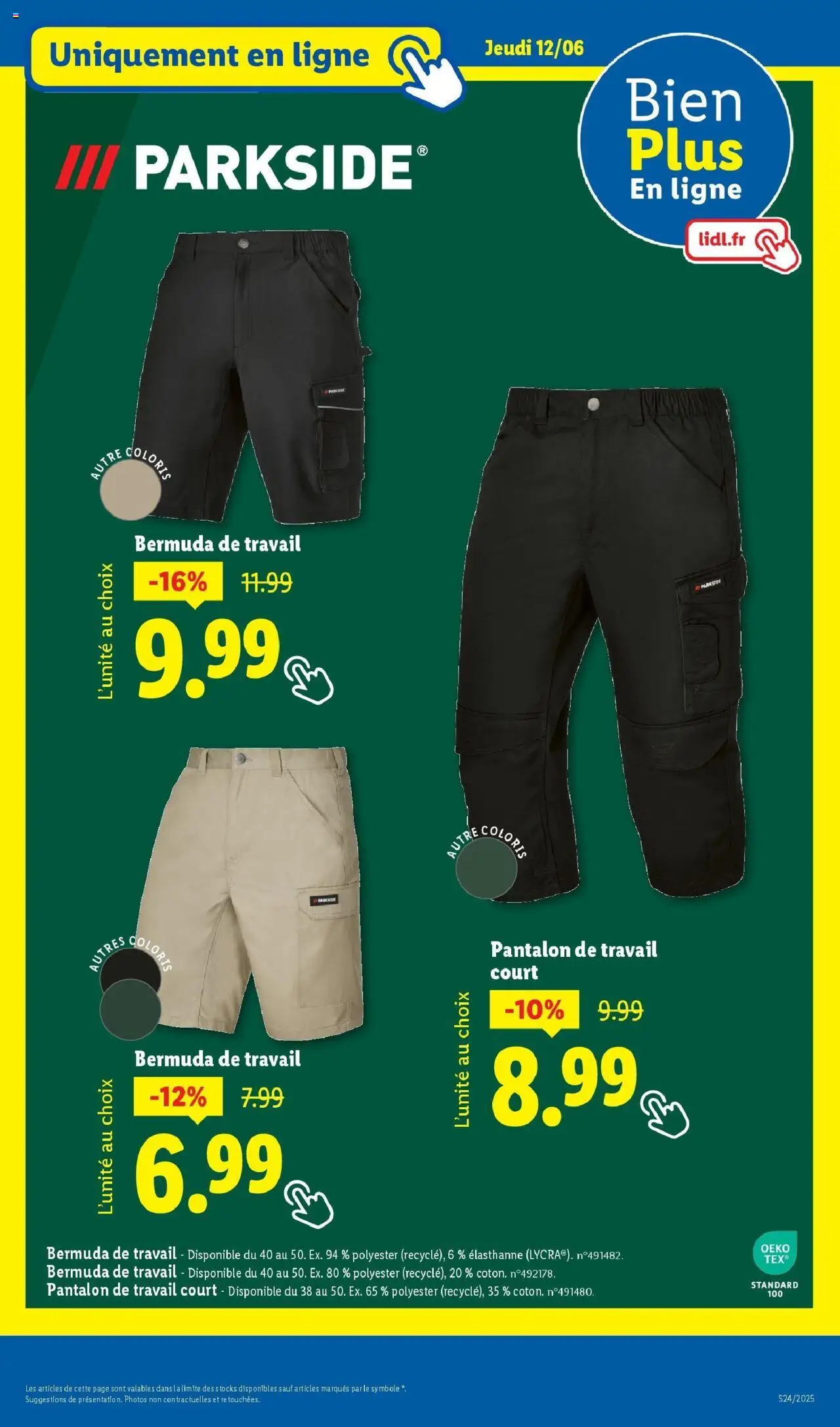  | Page: 39 | Produits: Bermuda, Pantalon, Pantalon de travail