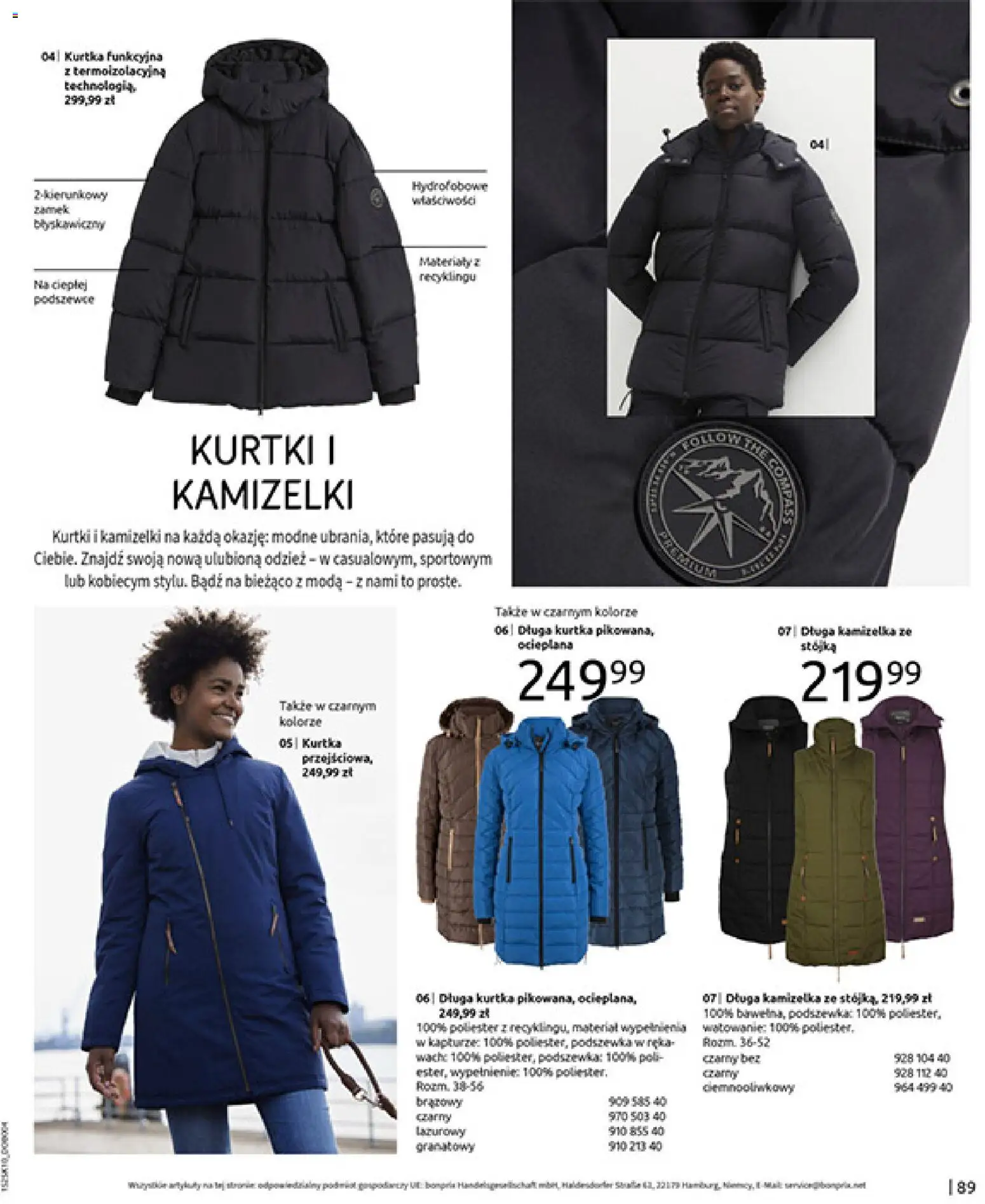 BonPrix Katalog - W Jesiennym Nastroju od 04.11.2025 | Strona: 91 | Produkty: Kamizelka, Kurtka