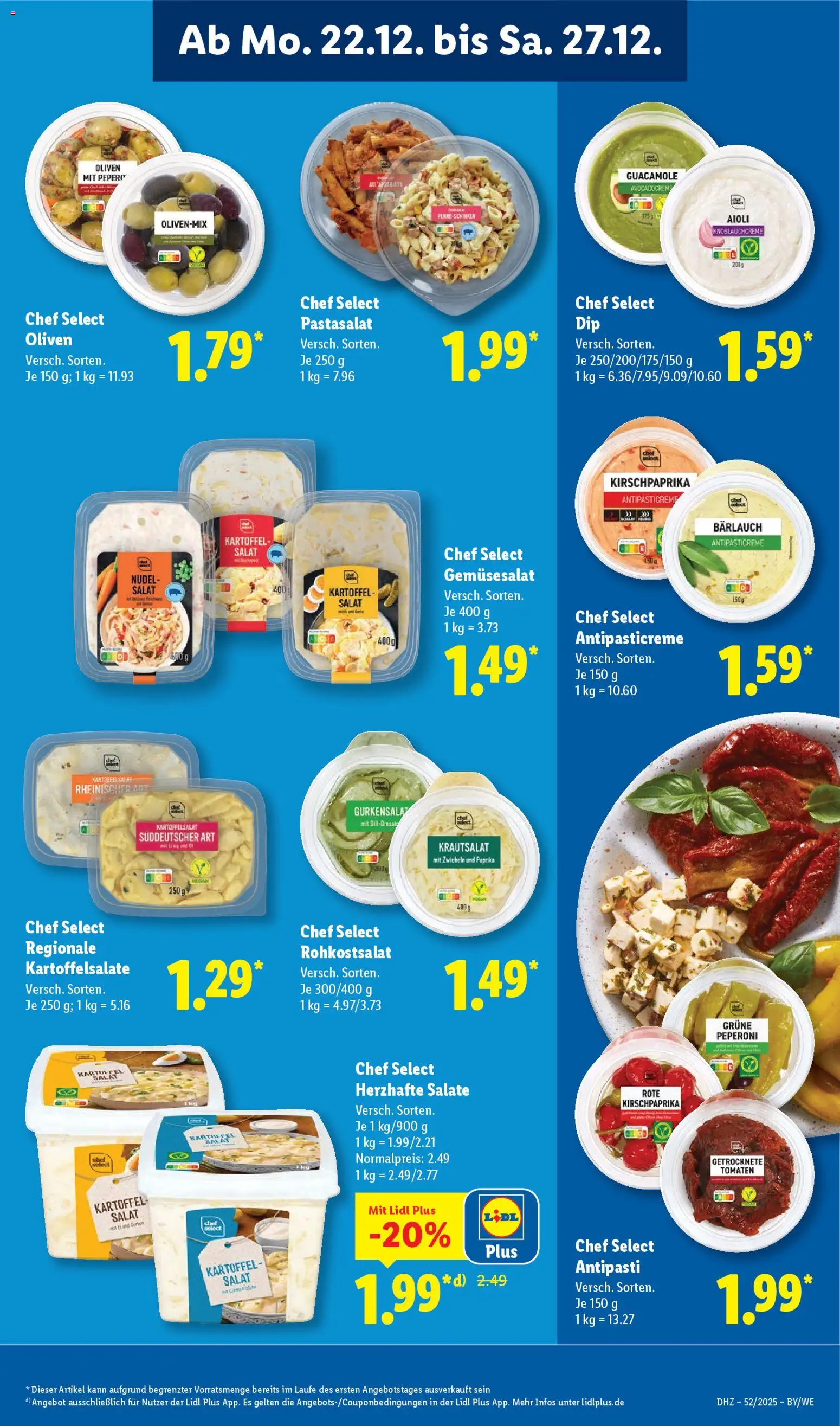 Lidl Prospekt Hilders – gültig ab 22.12.2025 | Seite: 21 | Produkte: Tomaten, Zwiebeln, Schinken, Salat