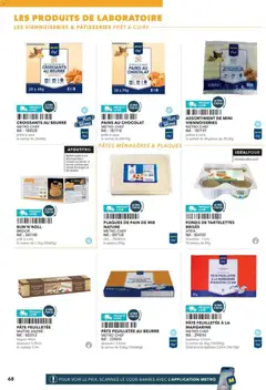 METRO - Prévisualisation de METRO - Boulanger Pâtissiers valide à partir de 08.02.2026 | Page: 68 | Produits: Pâte feuilletée, Rouleau, Viennoiseries, Pain