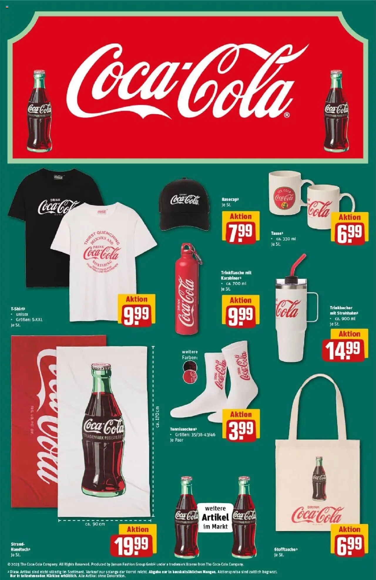 Rewe prospekt Lübeck	 - gültig ab dem 27.07.2025 | Seite: 28 | Produkte: Coca cola, T-Shirt, Cola