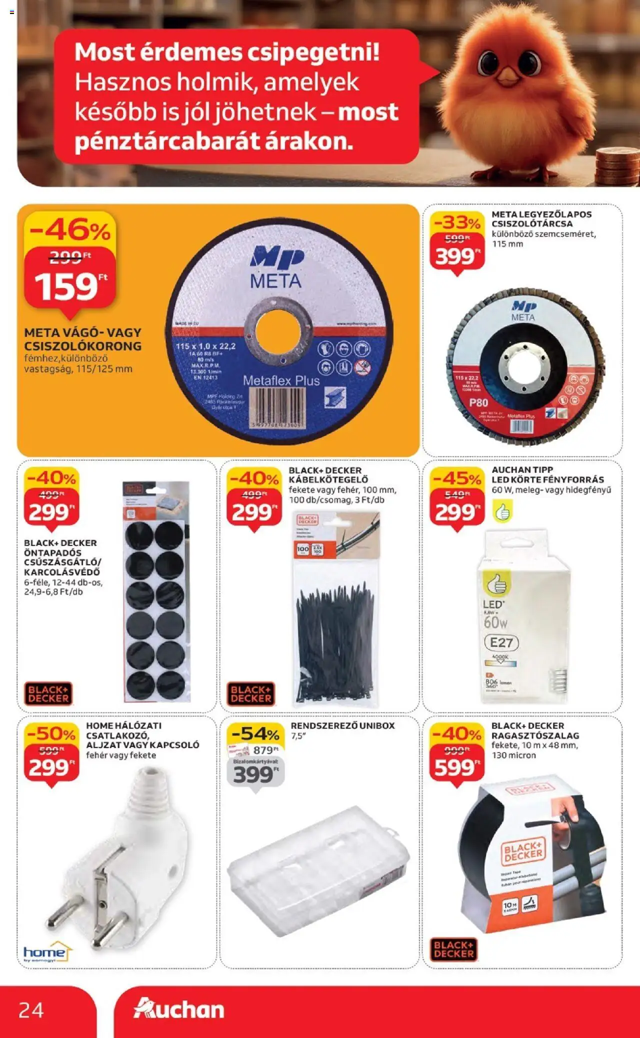 Auchan akciós ujság - amely érvényes a következő dátumtól: 18.09.2025 | Oldal: 24 | Termékek: Körte, Vágó, Rendszerező
