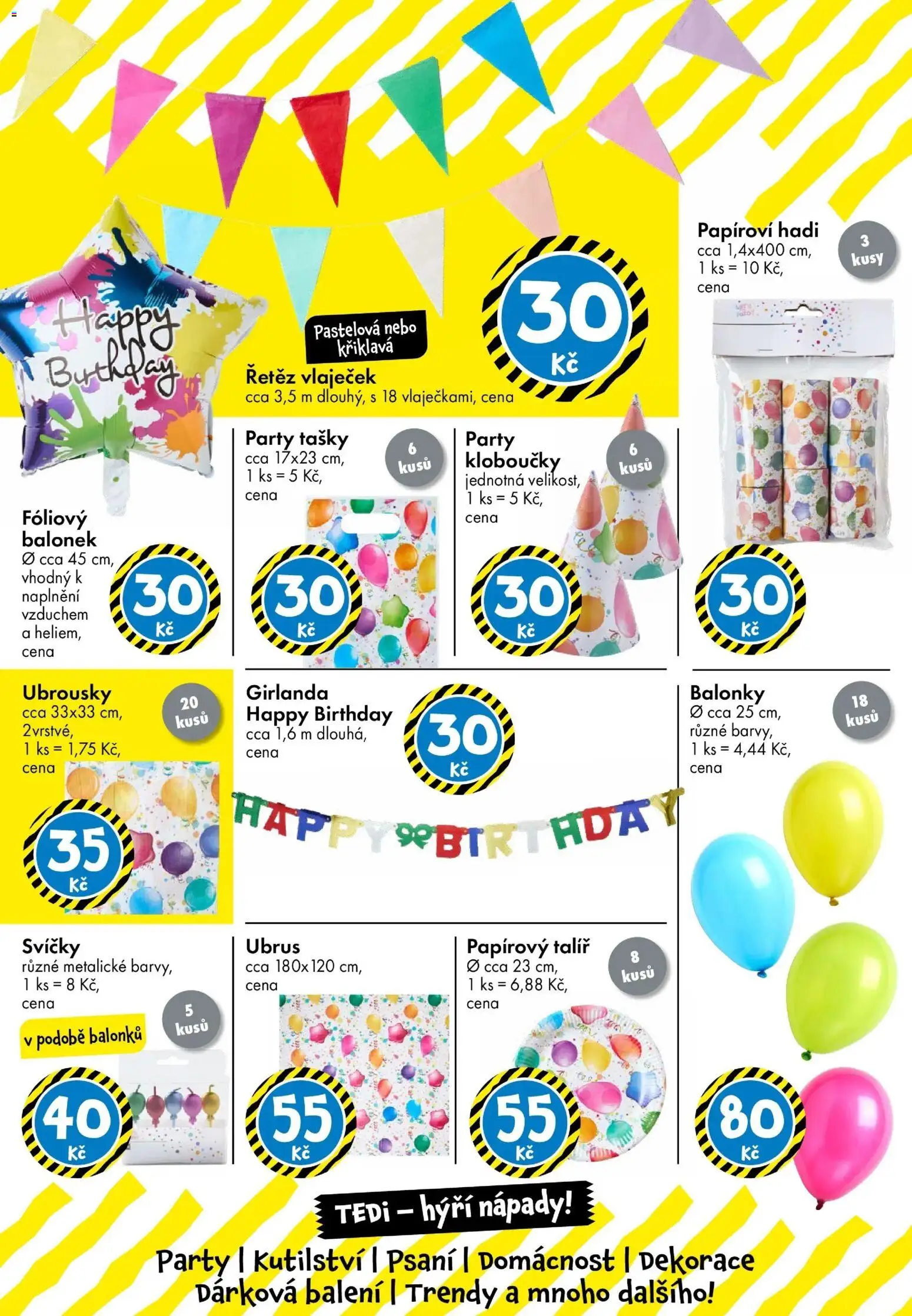 TEDi leták od 06.03.2026 | Strana: 33 | Produkty: Tašky, Svíčky, Ubrus, Dekorace