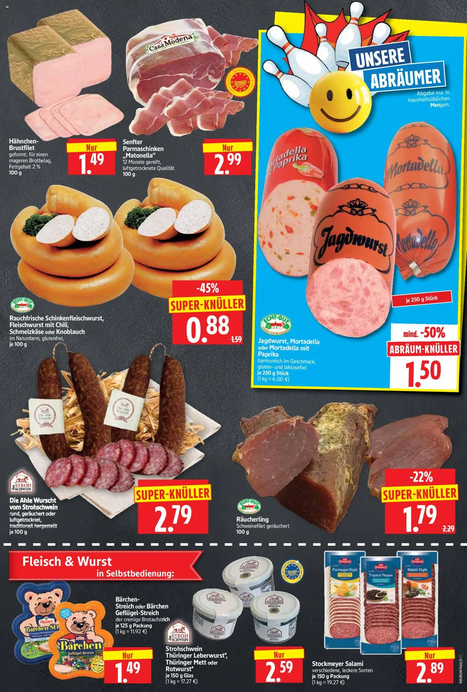 HERKULES Prospekt 	 – gültig ab 01.12.2025 | Seite: 3 | Produkte: Schweinefilet, Knoblauch, Salami, Fleisch
