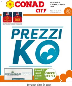 Anteprima del volantino Conad City Lombardia catalogo valido a partire dal 14.08.2025