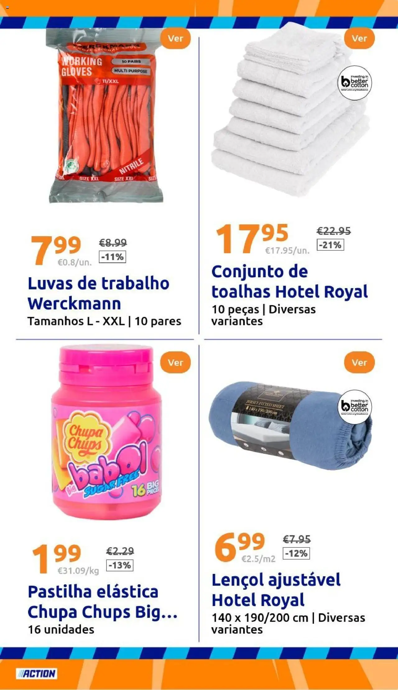 Action folheto │ válido de 18.06.2025 | Página: 23 | Produtos: Luvas, Lençol