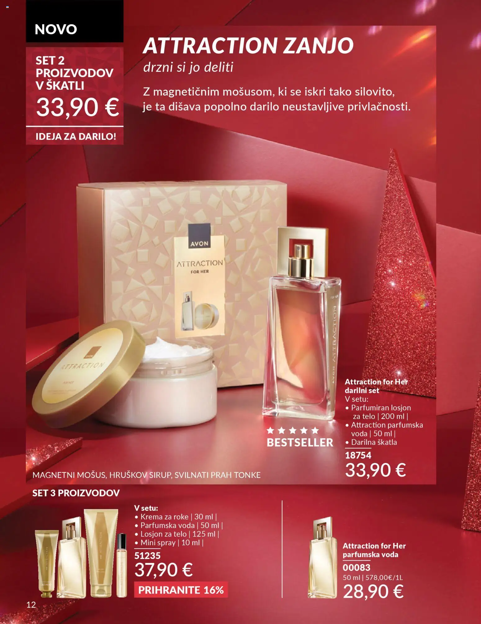 Novi Avon katalog ponudbe – veljaven od 01.10.2025 | Stran: 12 | Izdelki: Disava, Krema za roke, Voda, Parfumska voda