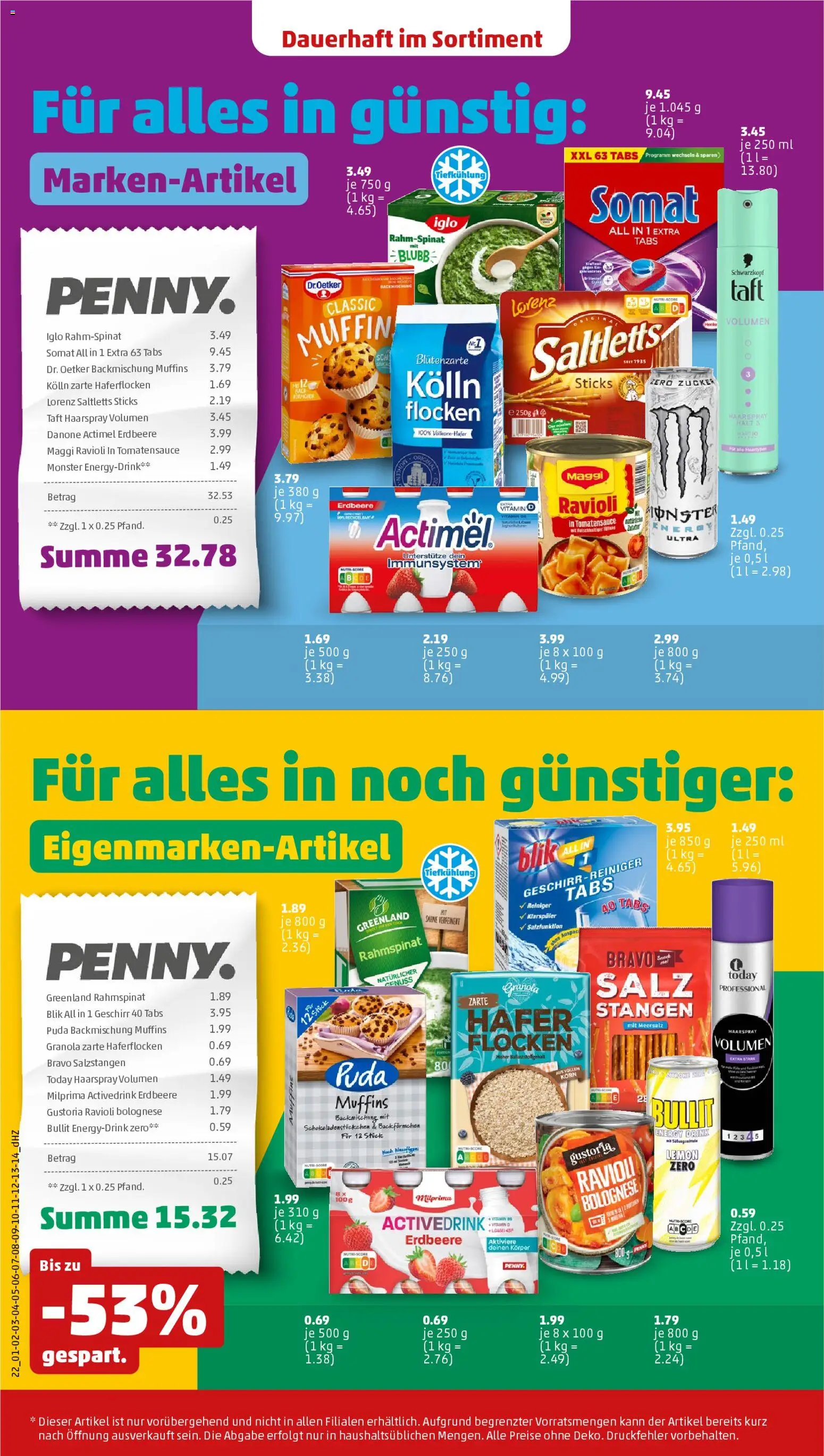 Penny Prospekt 	 – gültig ab 19.01.2026 | Seite: 24 | Produkte: Energy, Iglo, Salz, Klarspüler