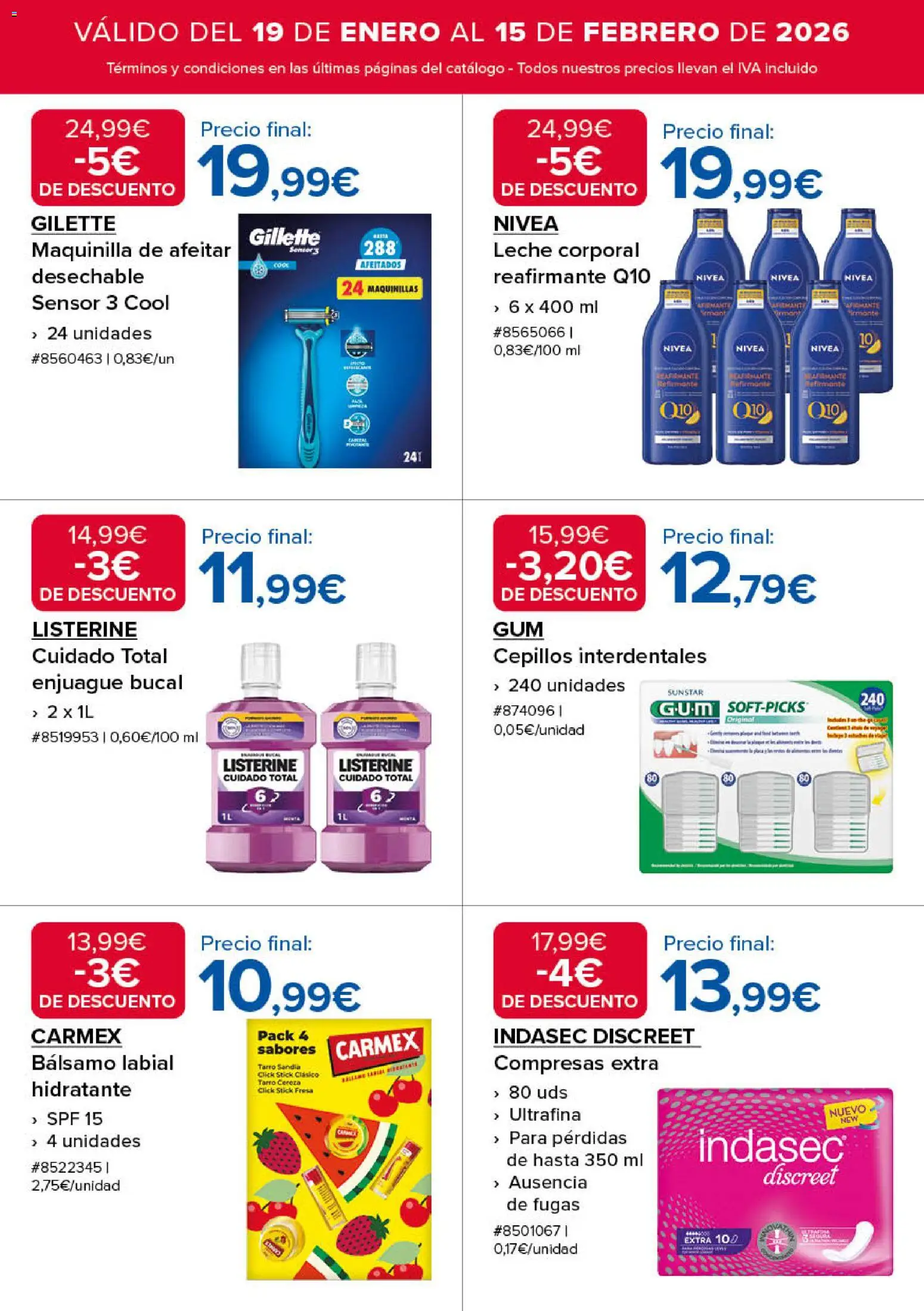 Costco catálogo │ válido desde el 19.01.2026 | Página: 13 | Productos: Enjuague bucal, Leche, Γάλα καρύδας, Bálsamo labial