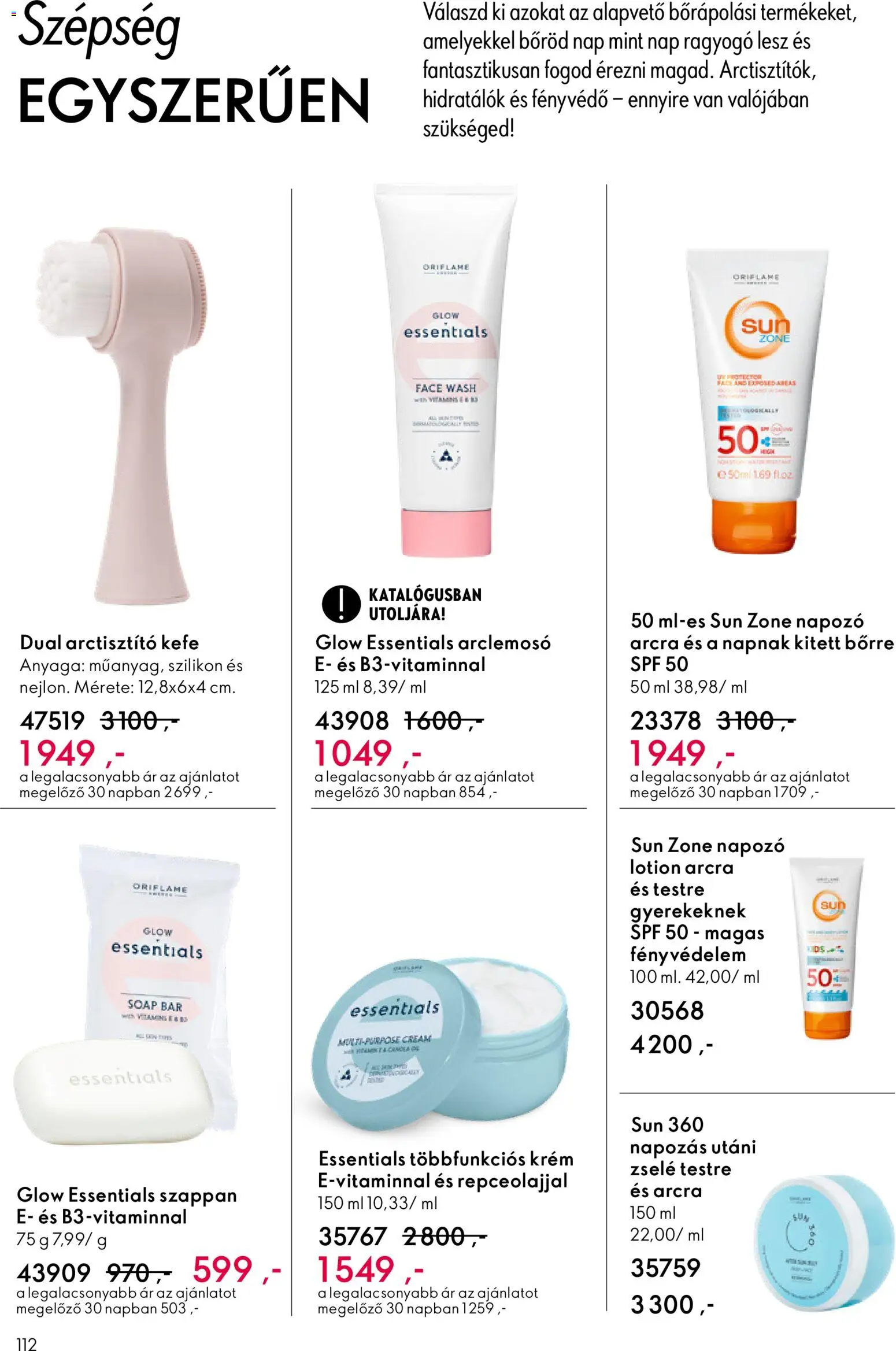 Oriflame akciós ujság - amely érvényes a következő dátumtól: 11.02.2026 | Oldal: 112 | Termékek: Kefe, Fényvédő, Szappan