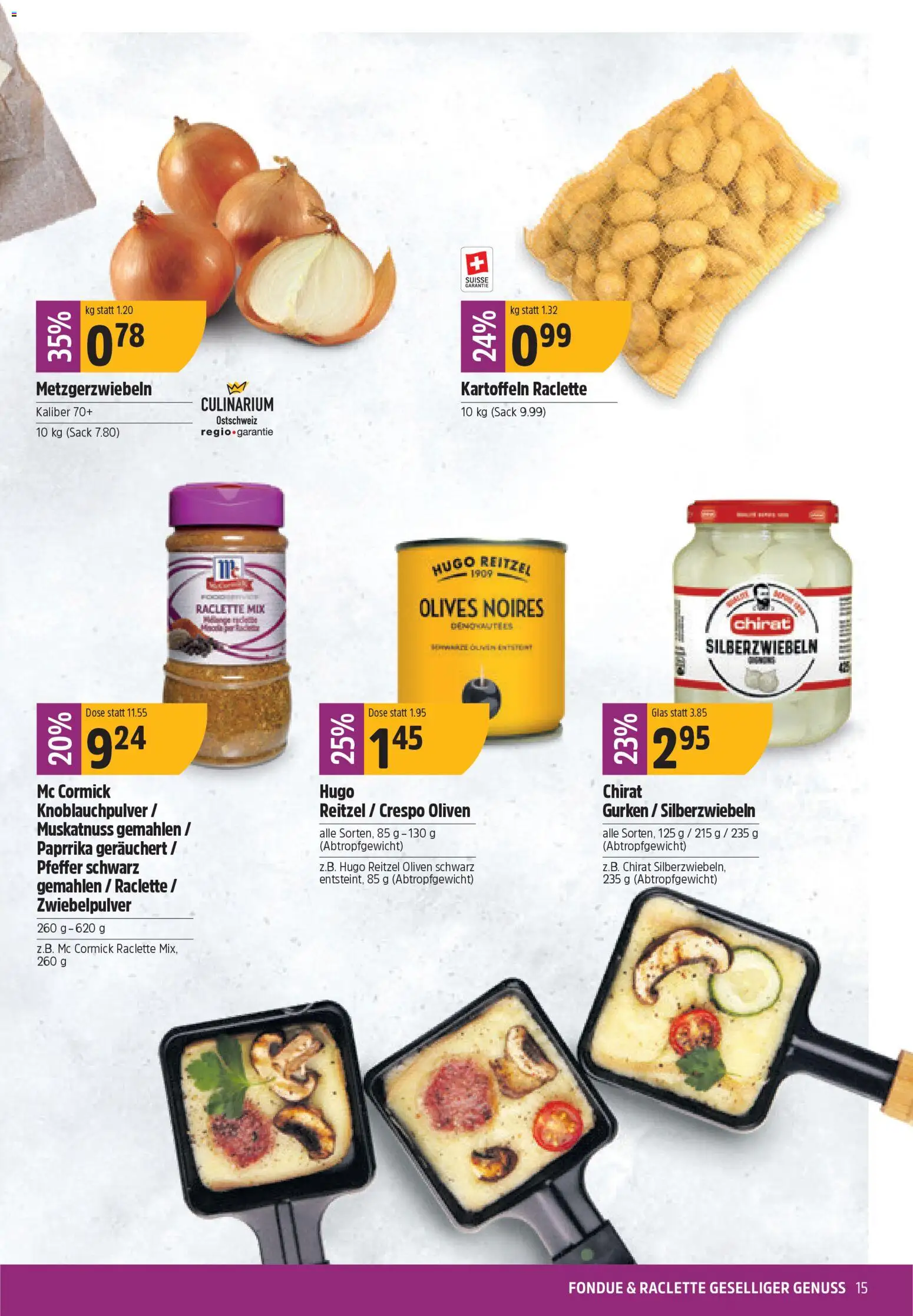 TopCC Aktionen – gültig ab 17.11.2025 | Seite: 15 | Produkte: Kartoffeln, Gurken, Pfeffer, Raclette