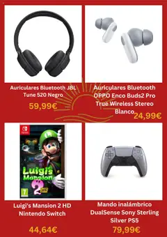 Fnac folleto │ válido desde el 10.08.2025 | Página: 4 | Productos: Nintendo, Auriculares