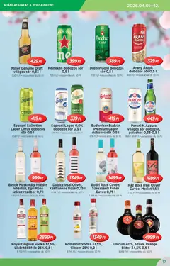 Reál akciós újság - amely érvényes a következő dátumtól: 01.04.2026 | Oldal: 17 | Termékek: Alkohol, Heineken, Budweiser, Citrom