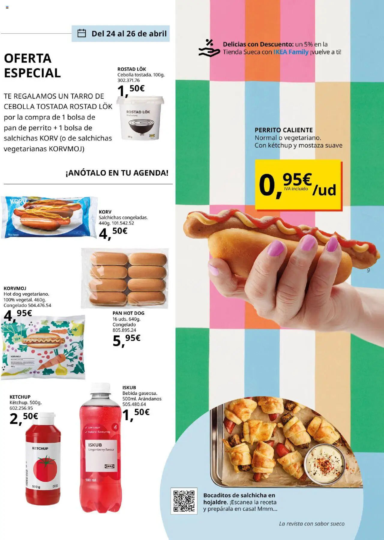 Catálogo IKEA Fika │ válido desde el 01.04.2025 | Página: 9 | Productos: Pan, Té, Παγωμένο τσάι, Bolsa