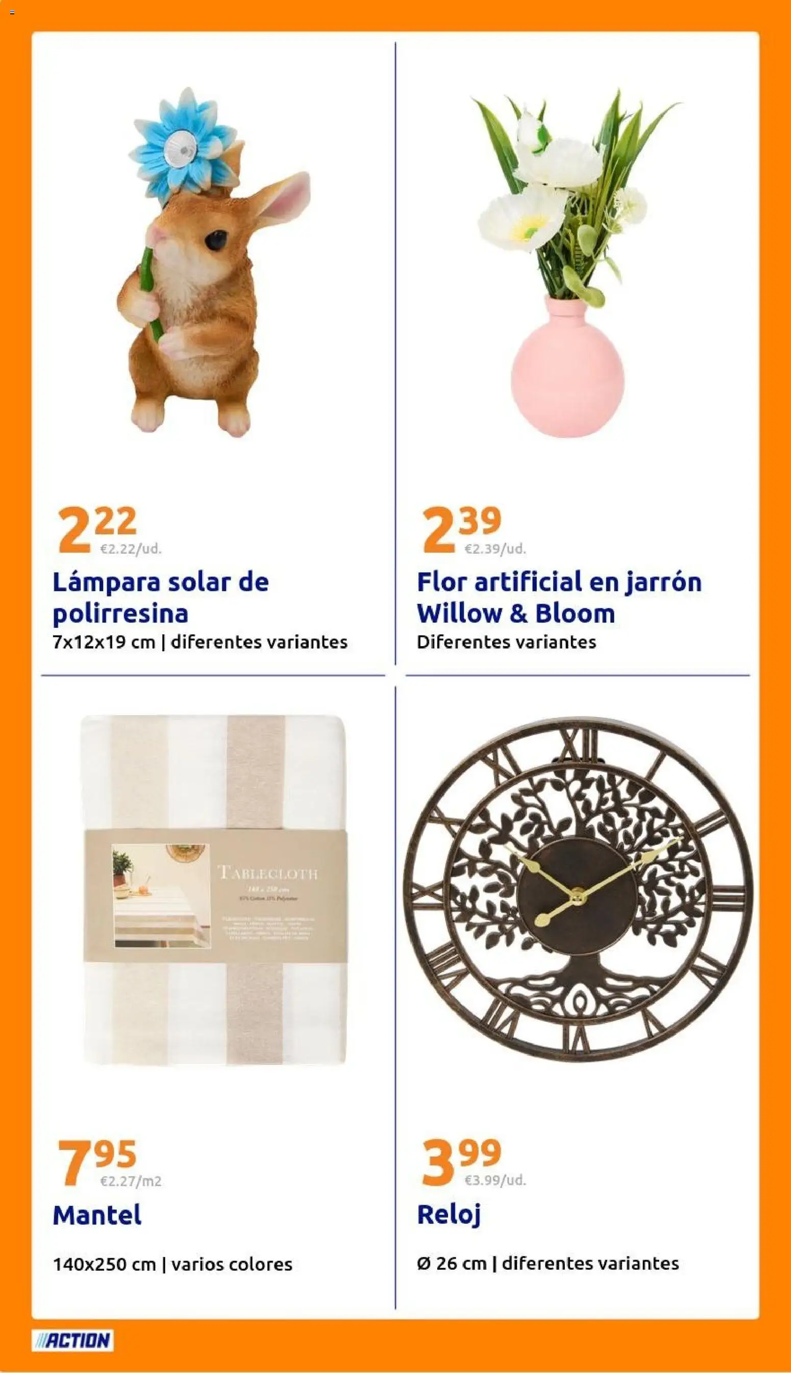 Action folleto │ válido desde el 15.04.2026 | Página: 26 | Productos: Mantel, Reloj, Jarrón, Lámpara