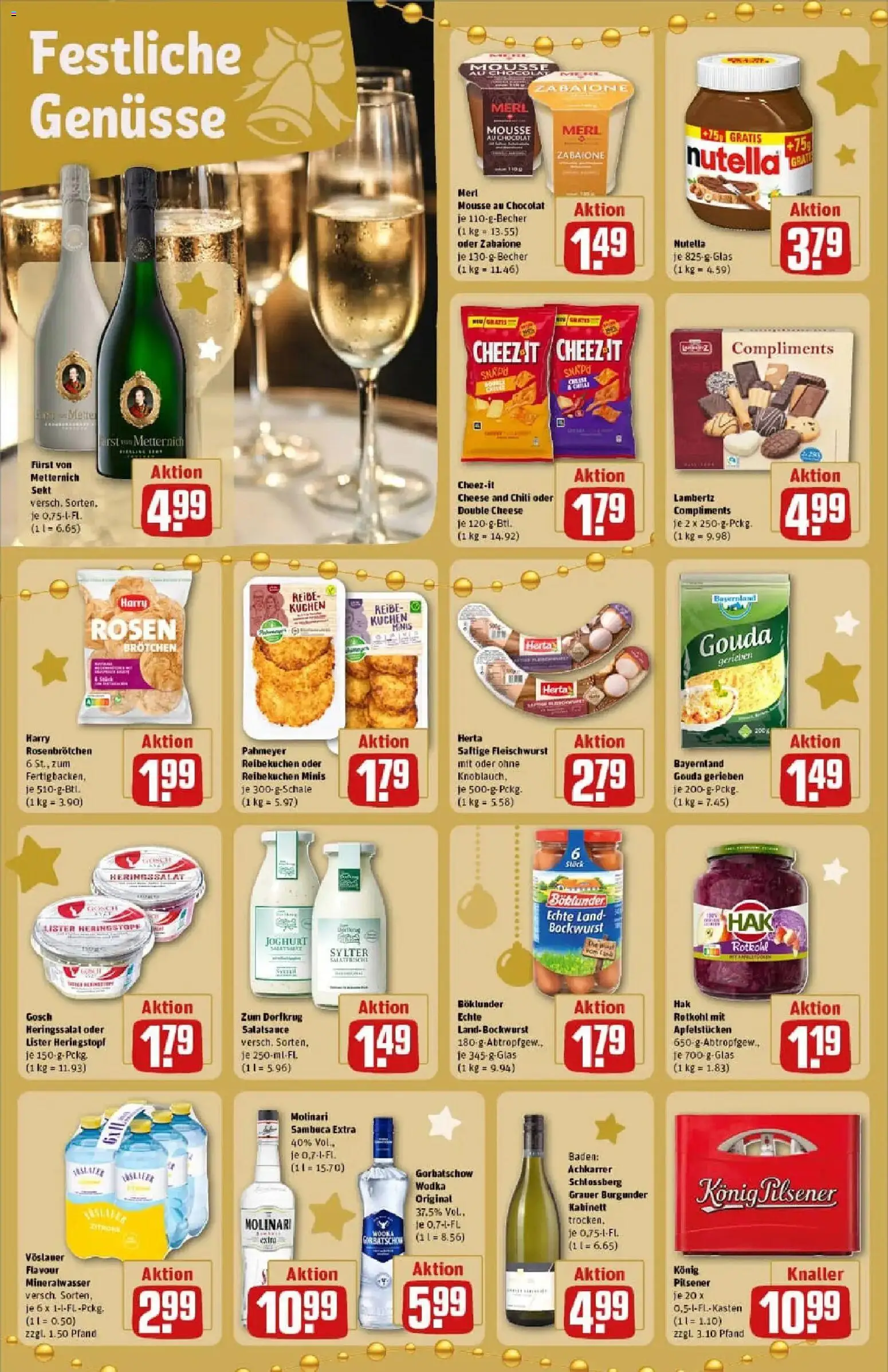 Rewe prospekt Bergkamen	 – gültig ab 07.12.2025 | Seite: 16 | Produkte: Bockwurst, Konig pilsener, Rotkohl, Mineralwasser