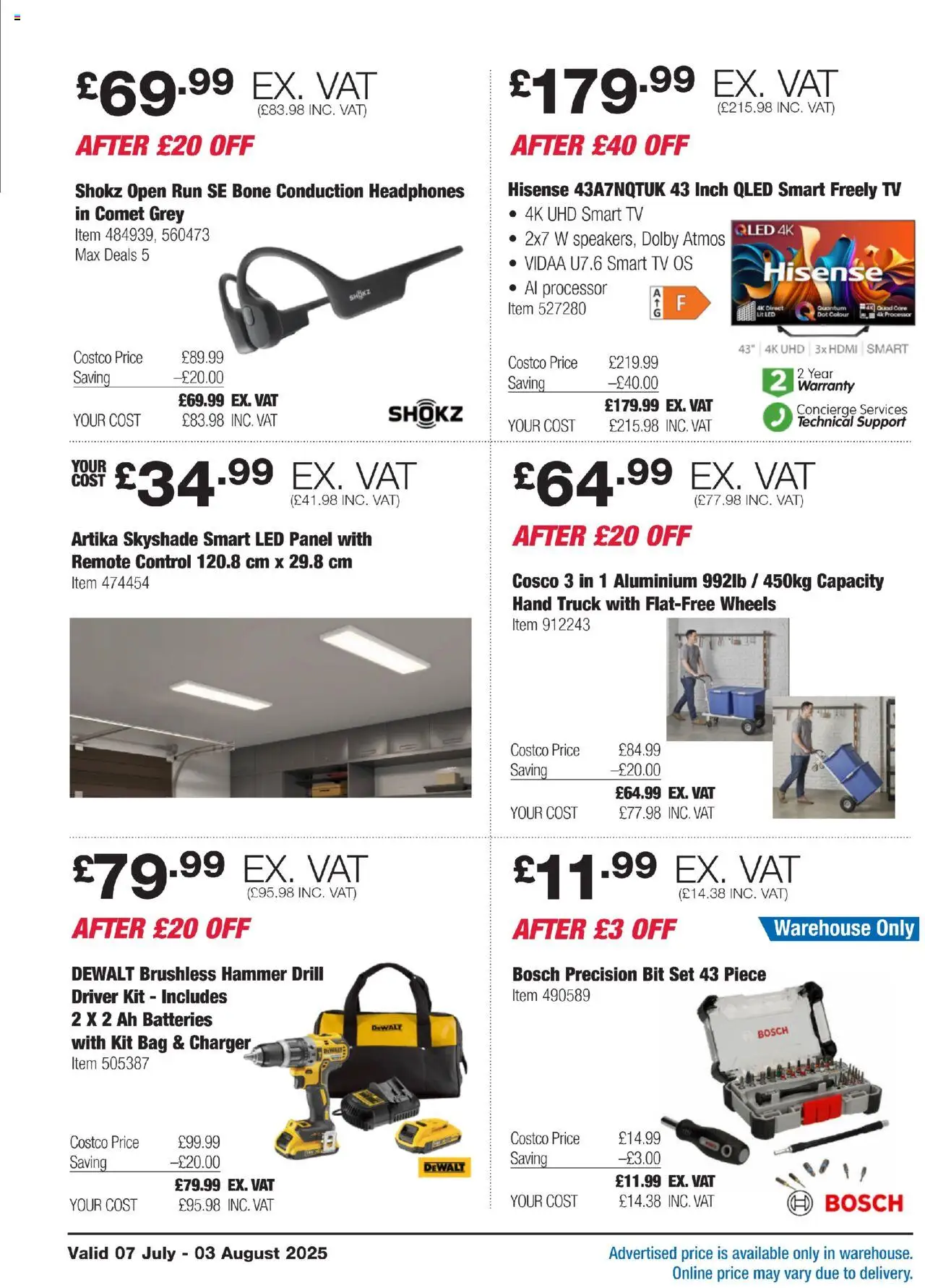  | Page: 8 | Products: Drill, TV, Headphones, Bag