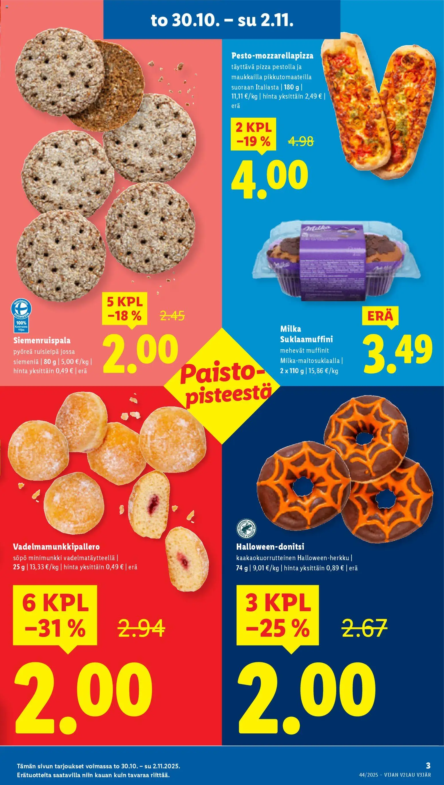 Lidl tarjoukset - Helsinki – voimassa 30.10.2025 alkaen | Sivu: 5 | Tuotteet: Pizza