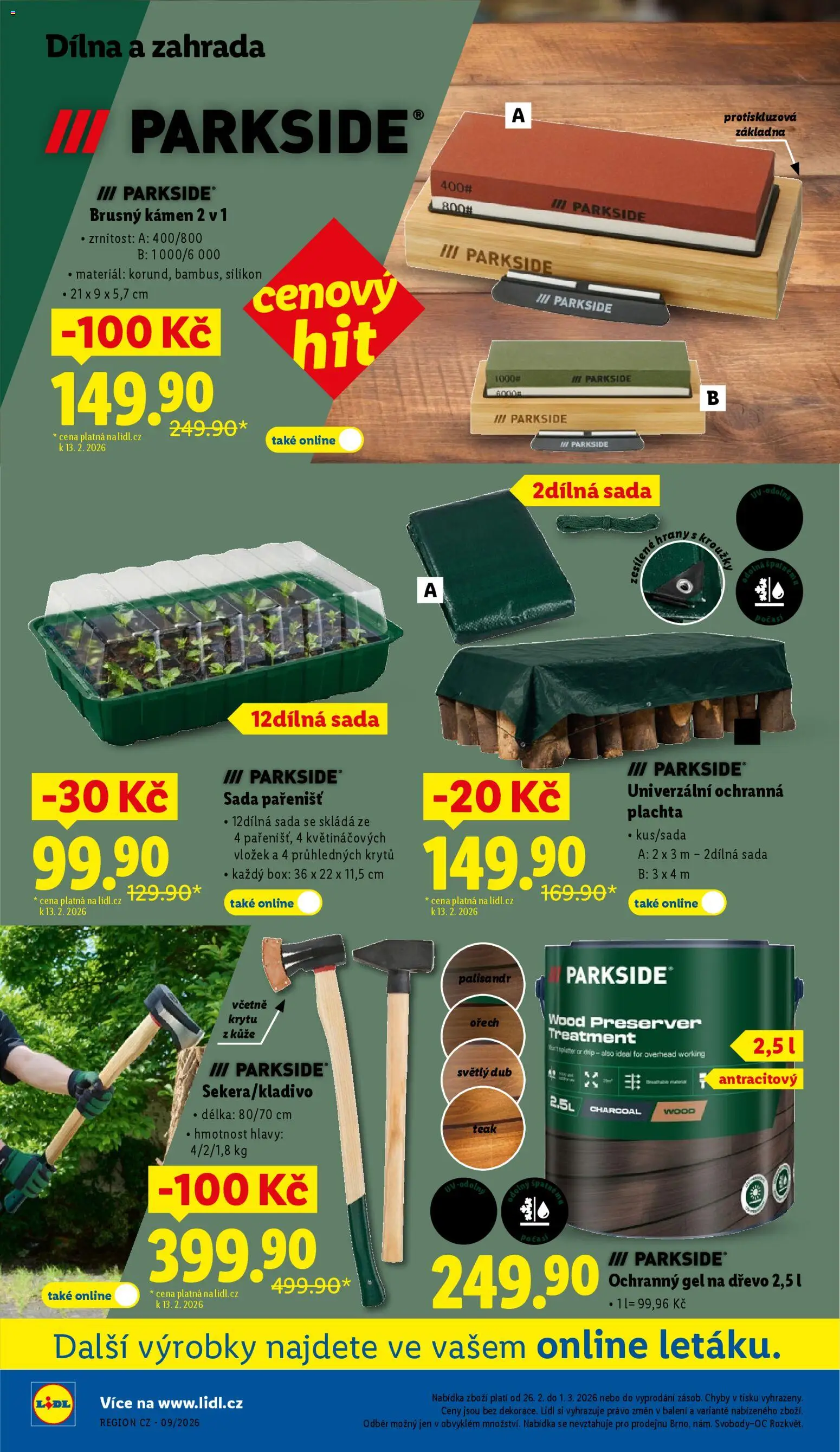 Lidl leták - Spotřební zboží od 23.02.2026 | Strana: 20 | Produkty: Zahrada, Hra, Silikon, Plachta