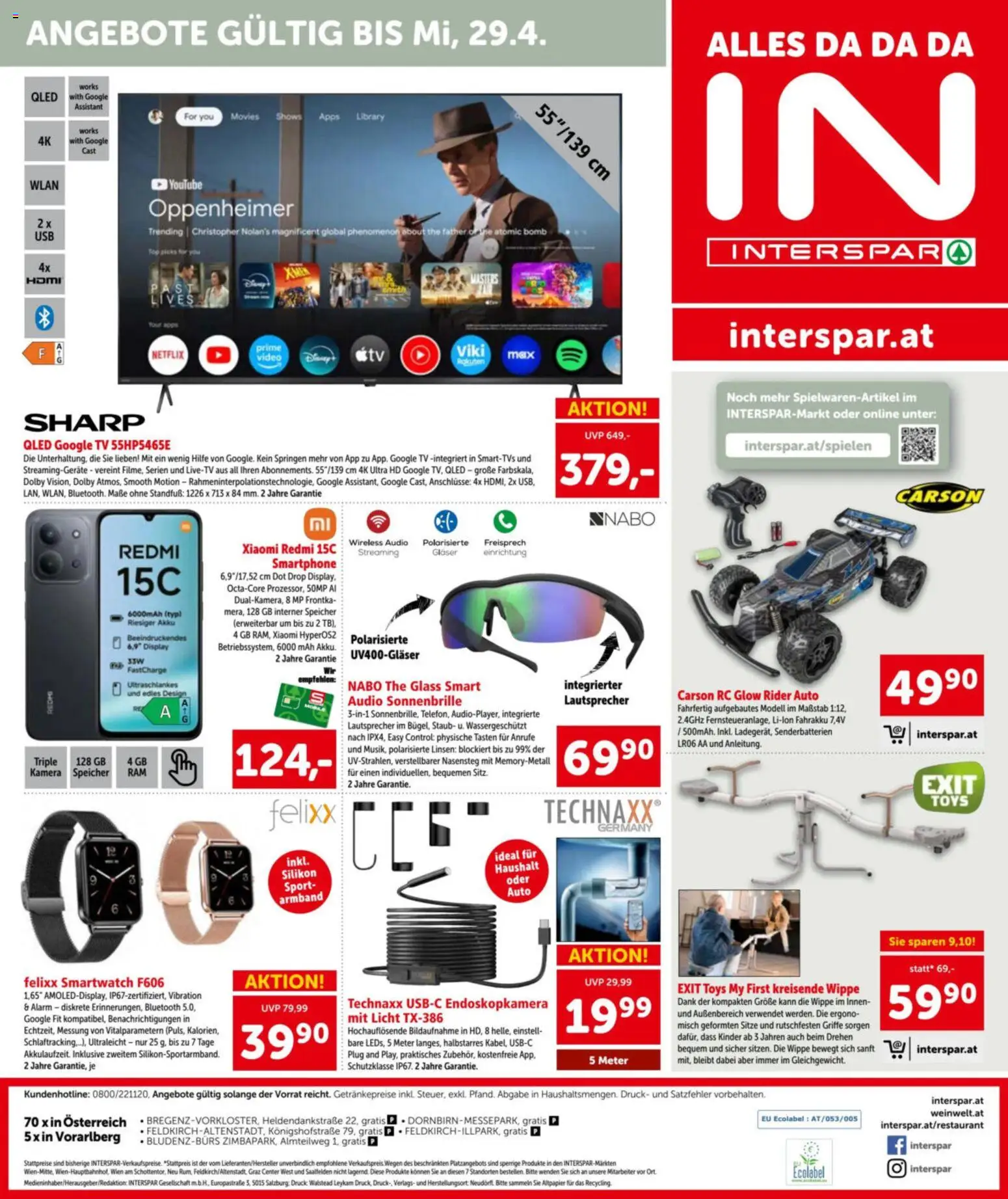 Interspar - Flugblatt gültig ab 09.04.2026 | Seite: 24 | Produkte: Audio, Kamera, Lautsprecher, Smartwatch