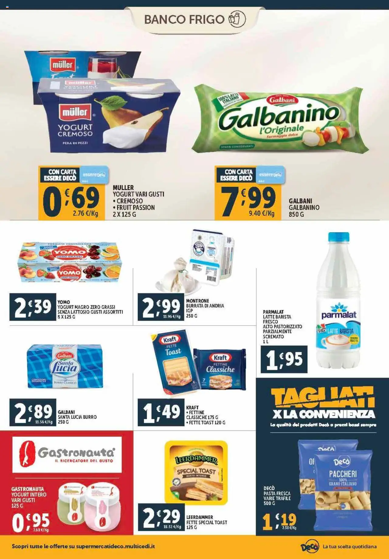 Volantino Decò del 12.09.2025 | Pagina: 6 | Prodotti: Yogurt, Pasta, Paccheri, Burrata