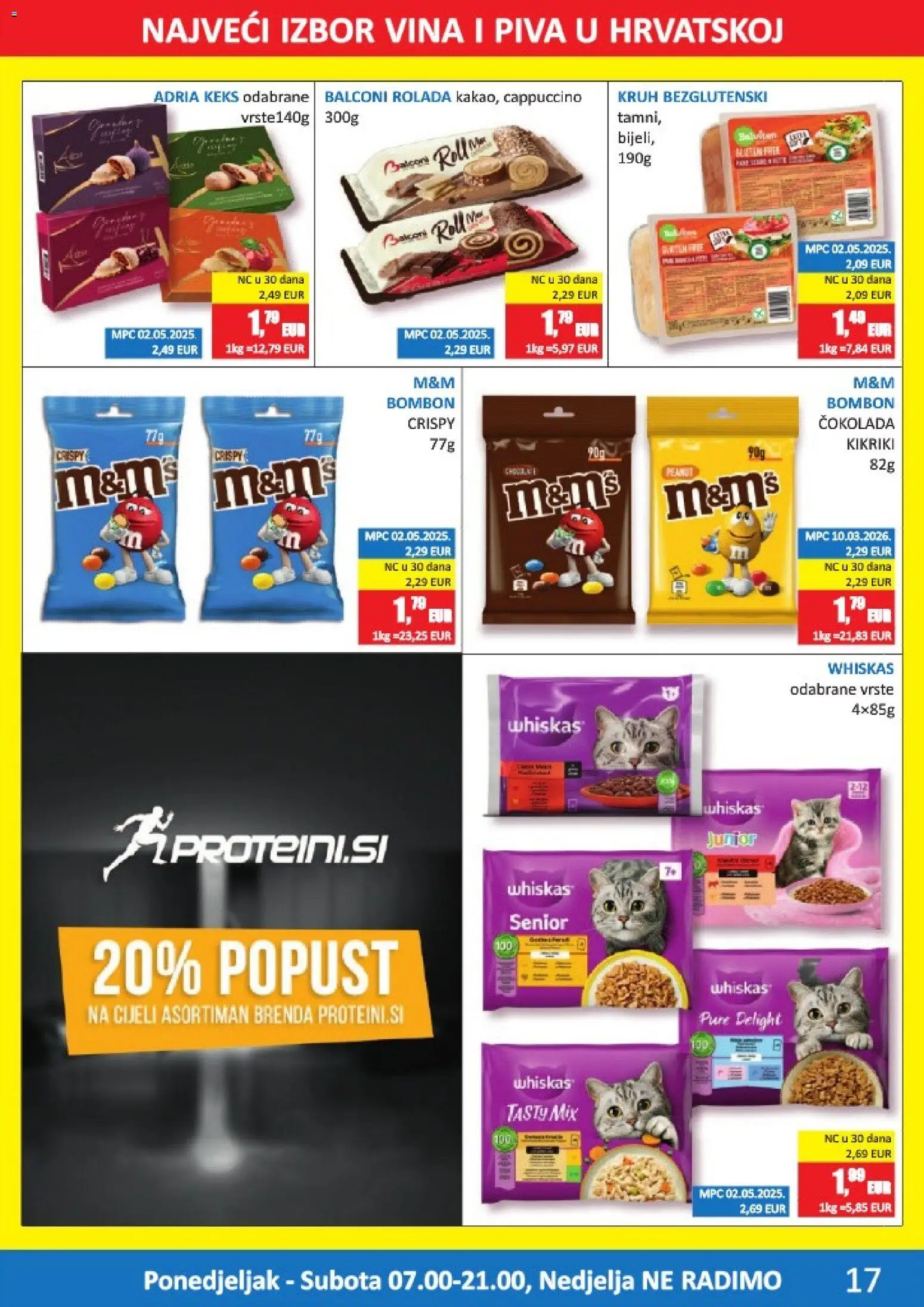 Vrutak katalog | vrijedi od 13.04.2026 | Stranica: 17 | Proizvodi: Whiskas, Čokolada, Keks, Cappuccino