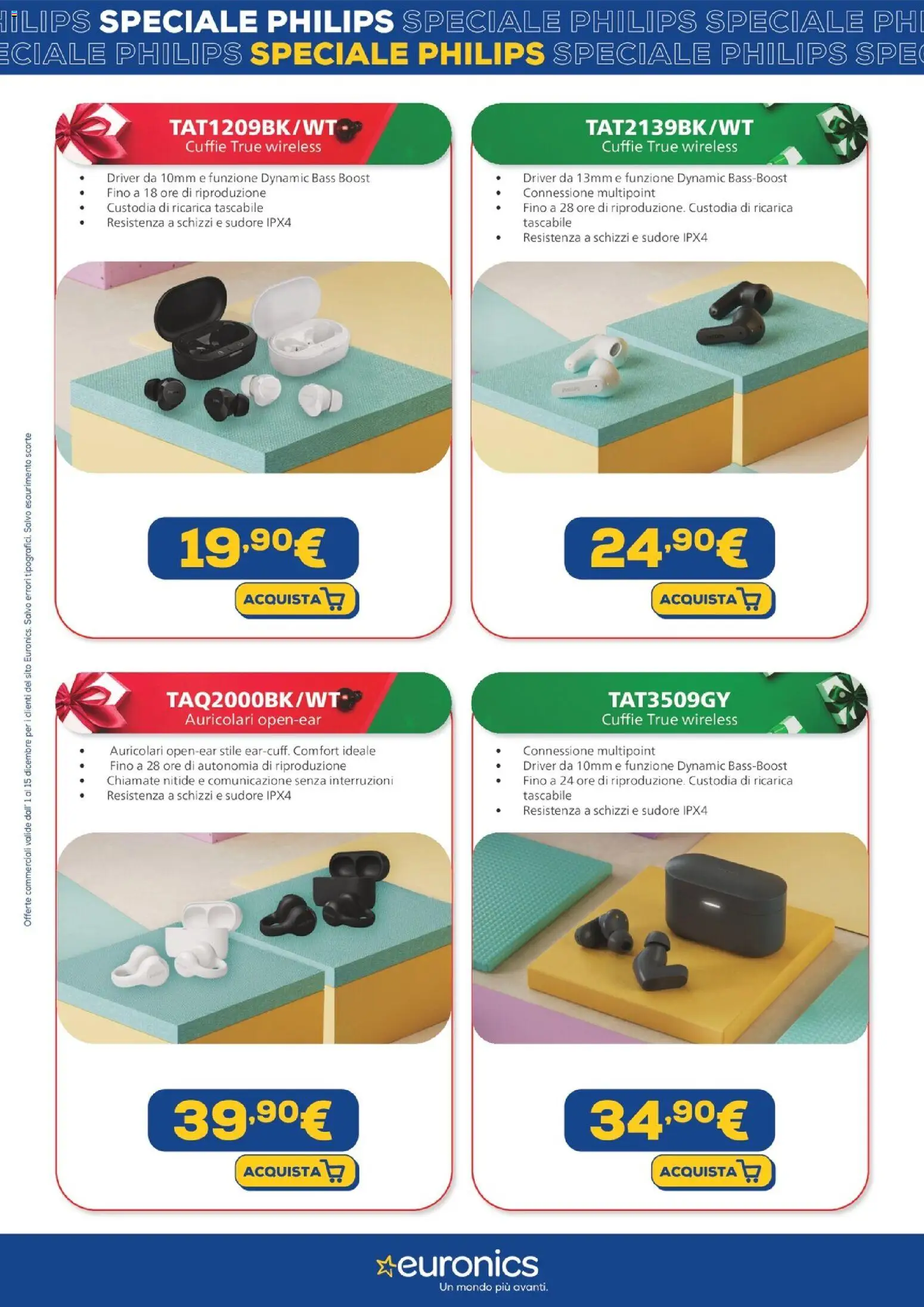 Volantino Euronics del 01.12.2025 | Pagina: 7 | Prodotti: Auricolari, Cuffie