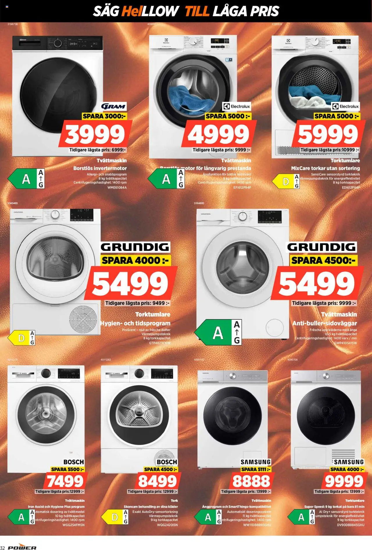 Power reklamblad aktuell från 15.09.2025 | Sida: 32 | Produkter: Såg, Tvättmedel, Kläder, Tvättmaskin