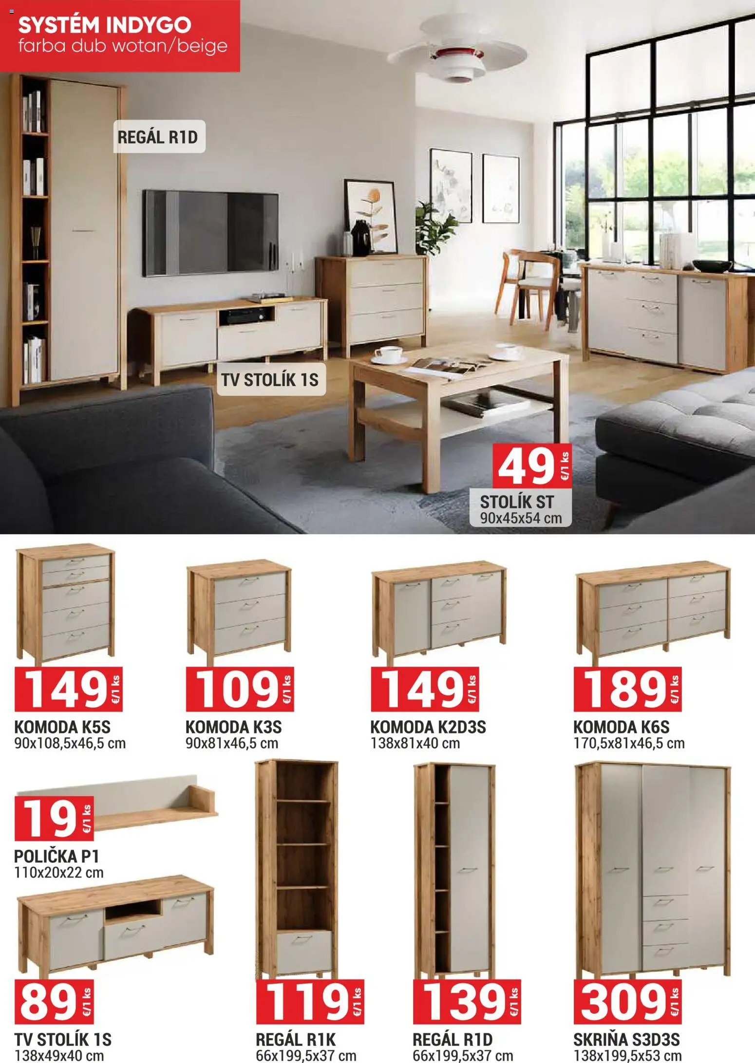 Nové Merkury Market akcie – leták je platný od 02.01.2026 | Strana: 29 | Produkty: Tv, Tv stolik, Regál, Skriňa