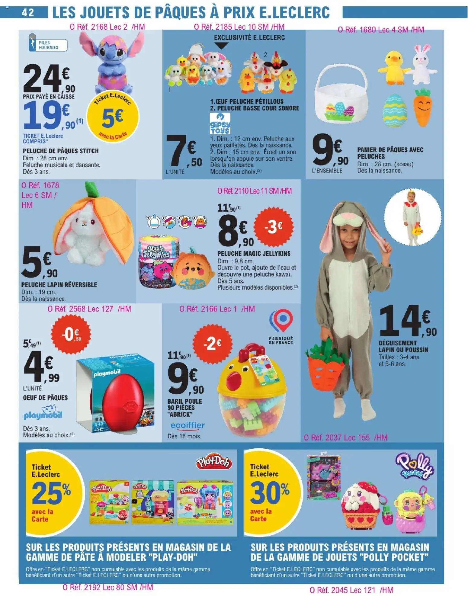 {H1} | Page: 42 | Produits: Playmobil, Peluche, Lapin, Piles