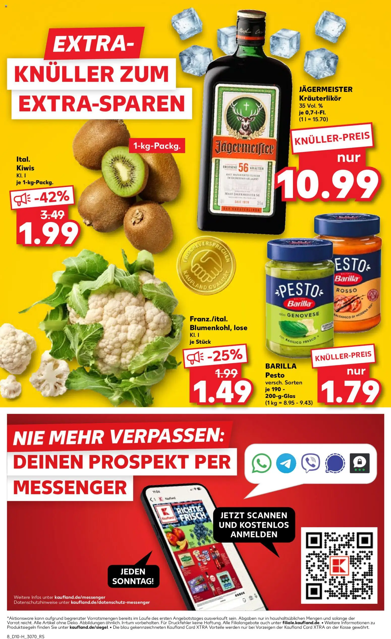 Kaufland Prospekt Leipzig	 – gültig ab 05.03.2026 | Seite: 8 | Produkte: Barilla, Barilla pesto, Jägermeister, Kiwi