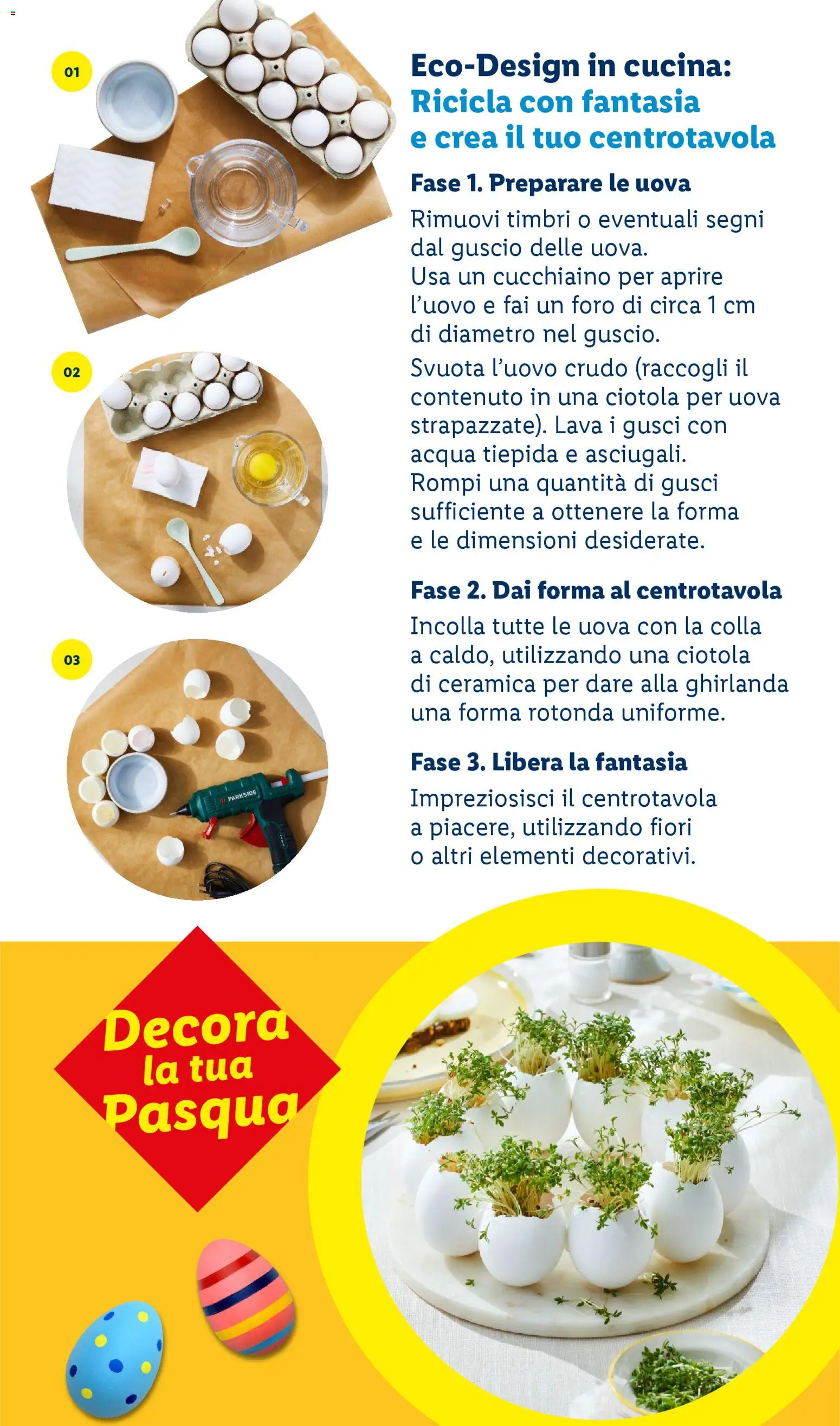 Volantino Lidl del 27.02.2026 | Pagina: 47 | Prodotti: Uova, Acqua, Colla, Ciotola
