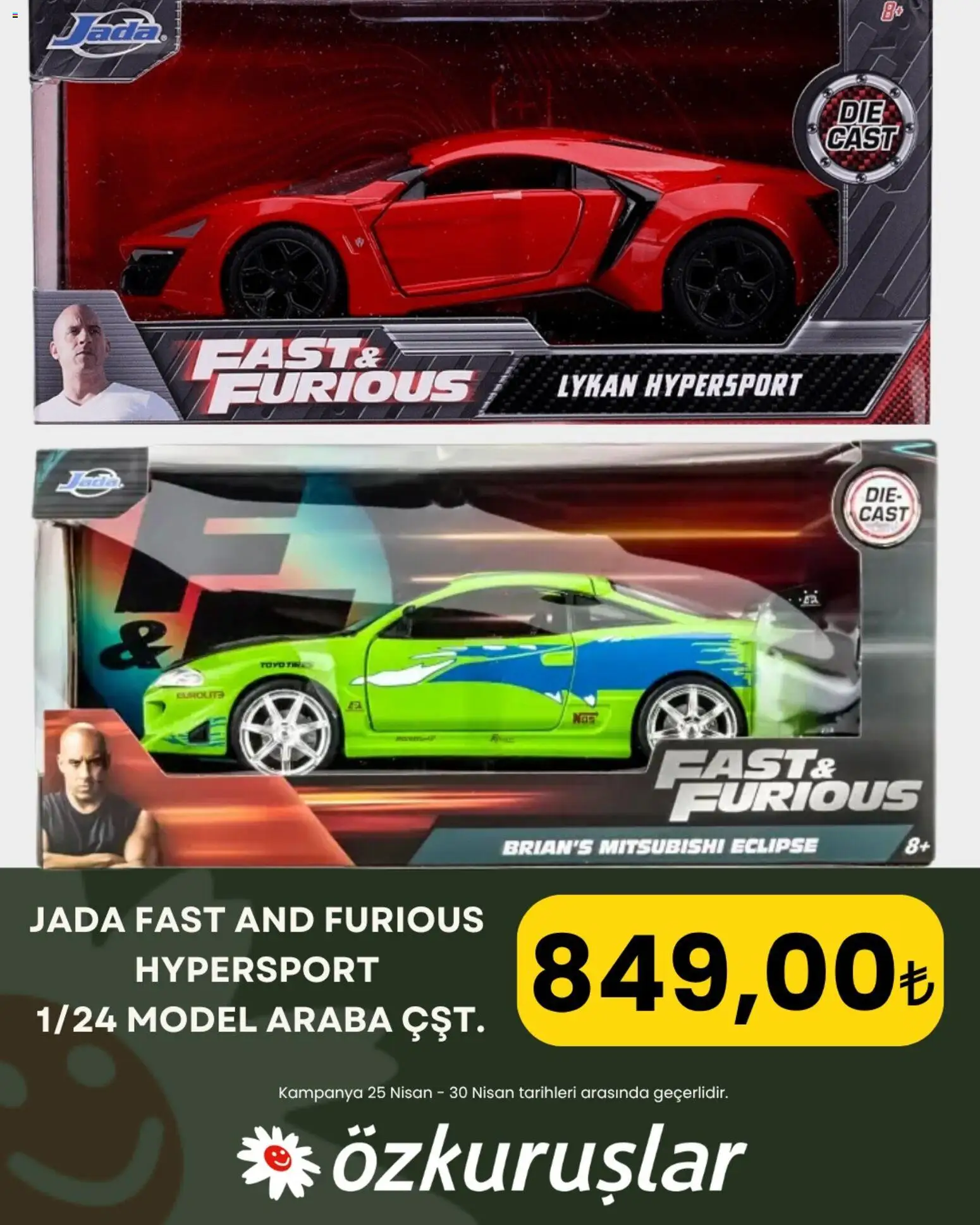 Özkuruşlar İndirim - 25.04.2026 tarihinden itibaren geçerlidir | Sayfa: 1