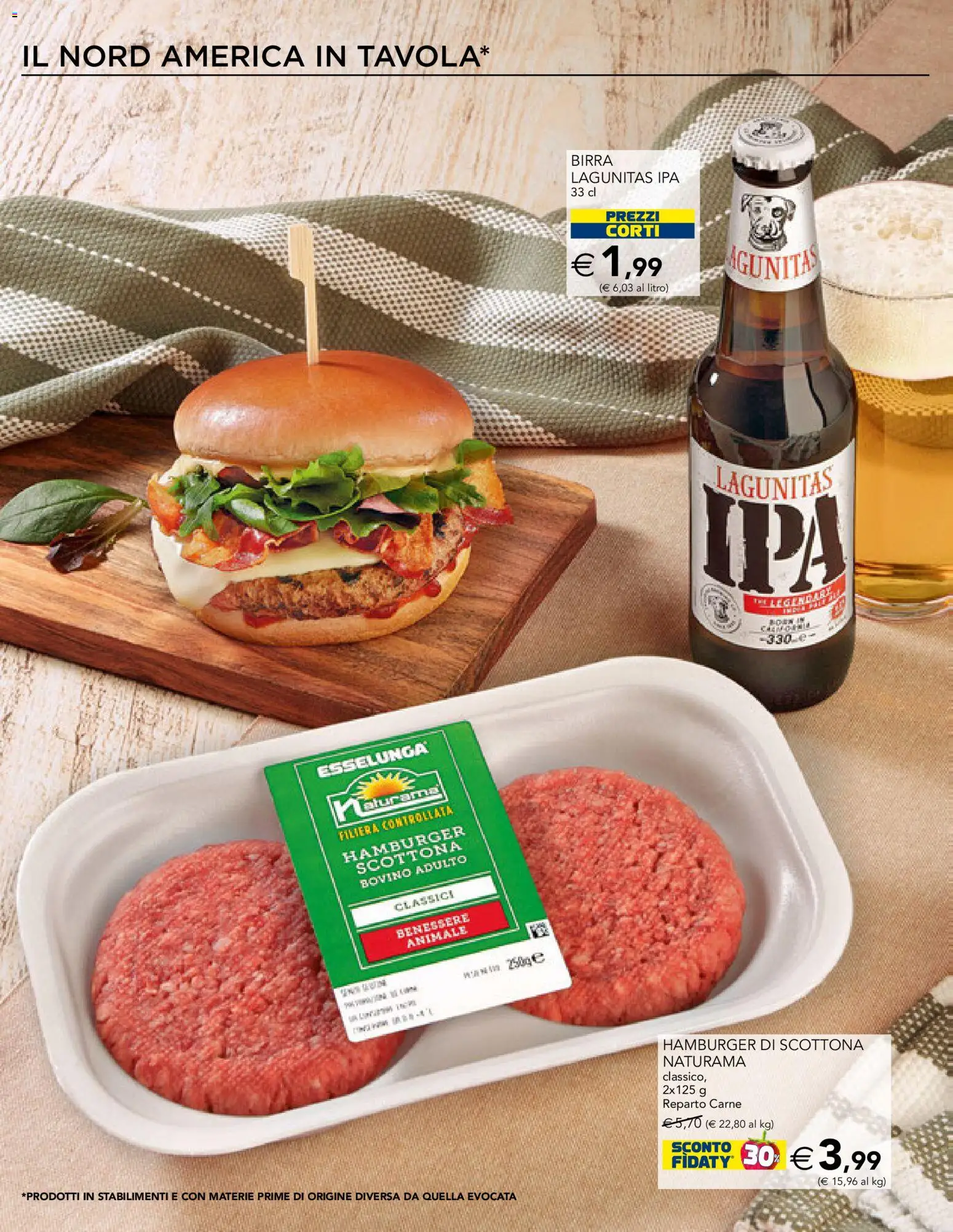 Volantino Esselunga S del 12.02.2026 | Pagina: 18 | Prodotti: Bovino, Birra, Hamburger