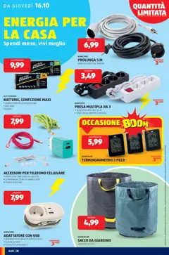 Anteprima del volantino ACCESSORI PER TELEFONO CELLULARE, diversi cavi USB (ciascuno da 2 m), alimentatore 20 W con attacco USB, diversi auricolari valido a partire dal 13.10.2025 | Pagina: 30